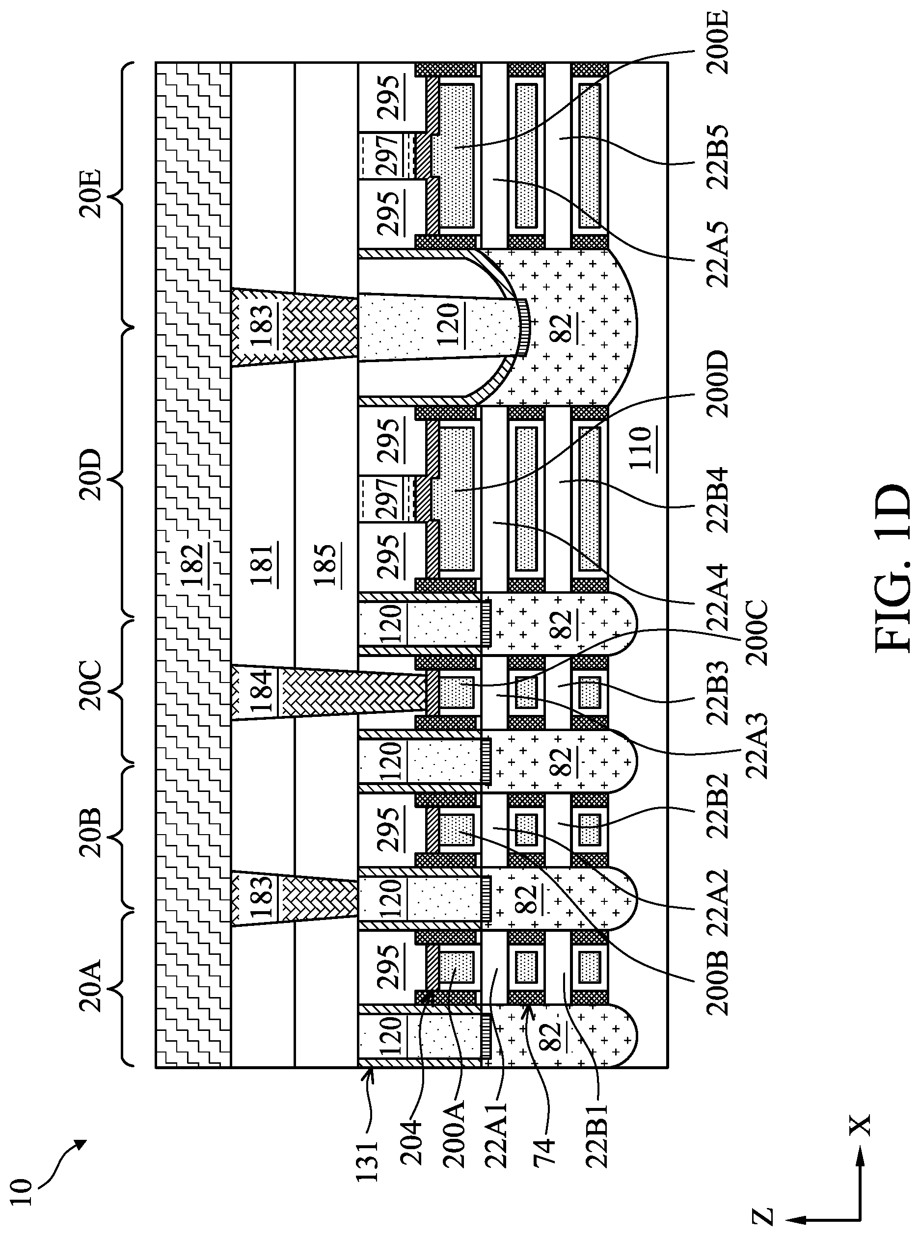 Patent US12324188 Figure 4 – Field effect transistor with source/drain contact isolation structure and method