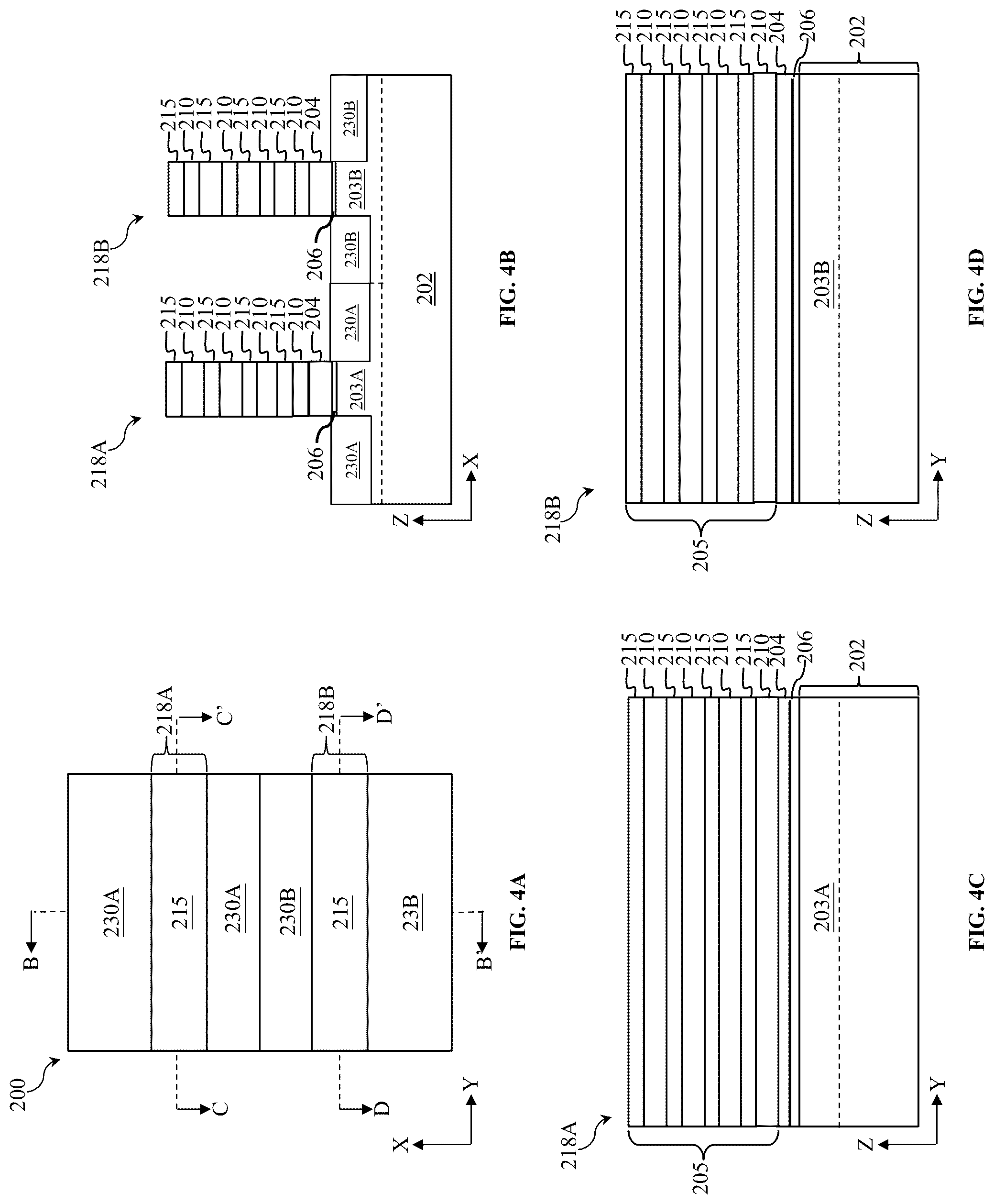 Patent US12324190 Figure 7 – Method and multi-channel devices with anti-punch-through features