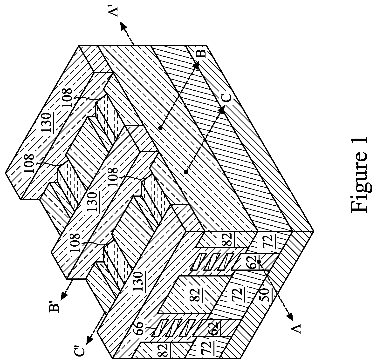 Patent US12324191 Figure 1 – Transistor gate structures and methods of forming the same