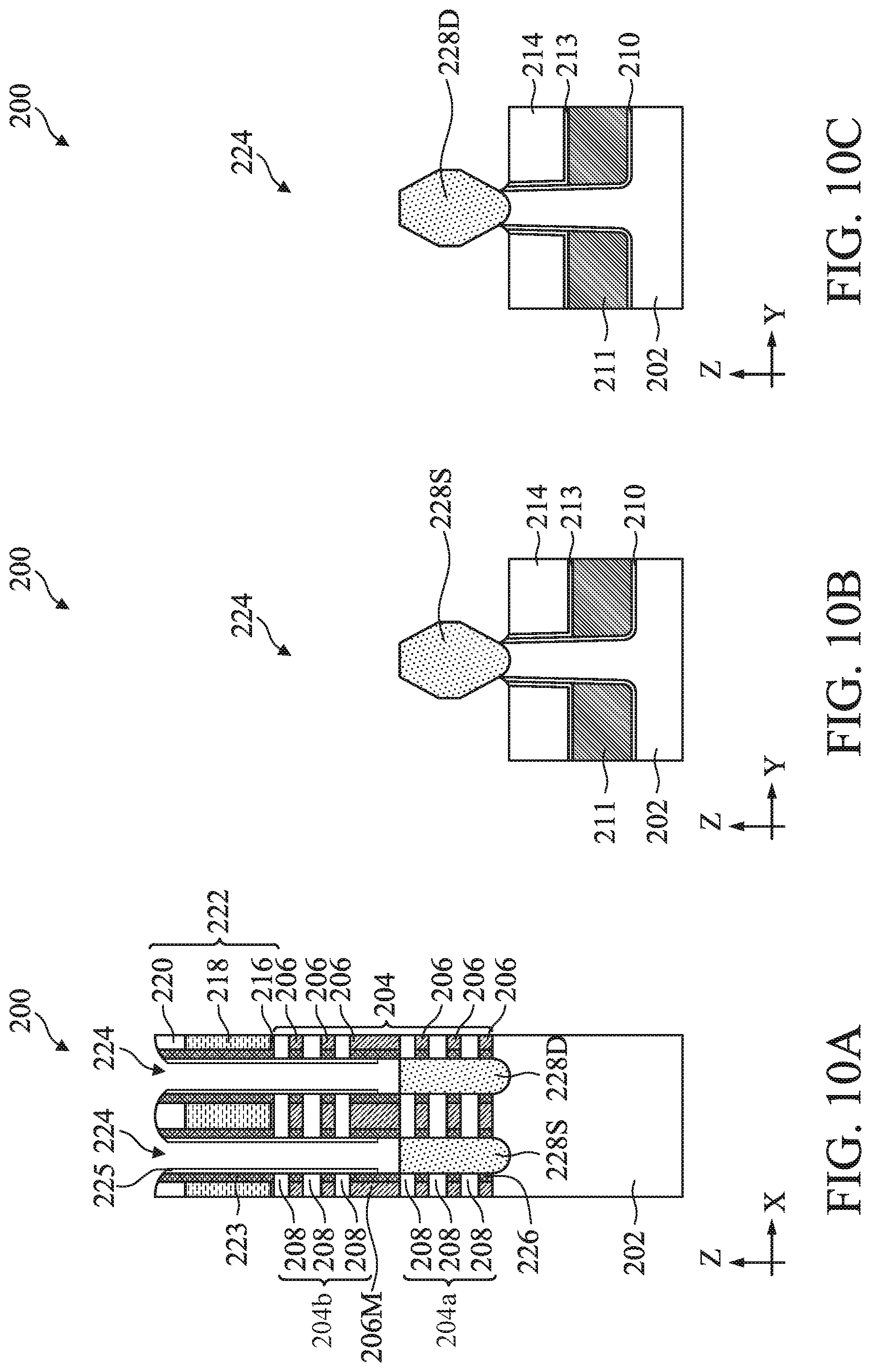 Patent US12324192 Figure 10 – Stacked multi-gate structure and methods of fabricating the same