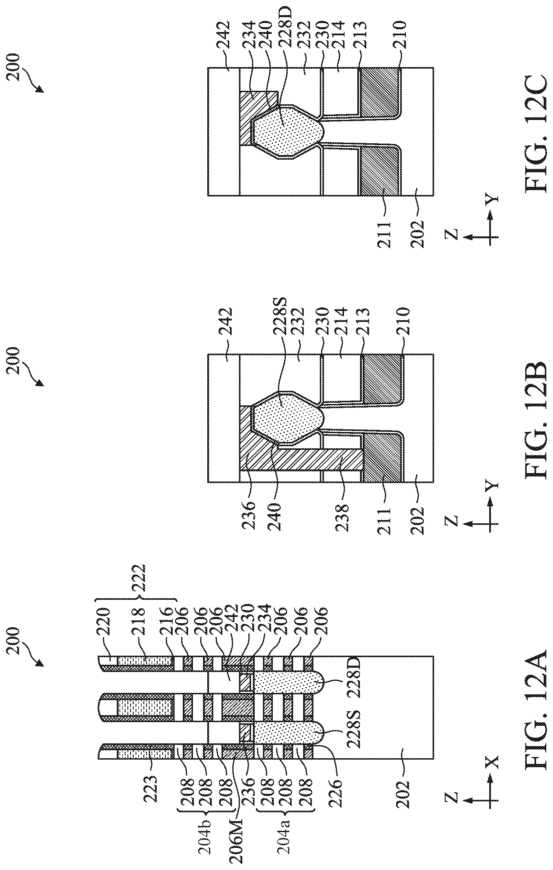 Patent US12324192 Figure 12 – Stacked multi-gate structure and methods of fabricating the same