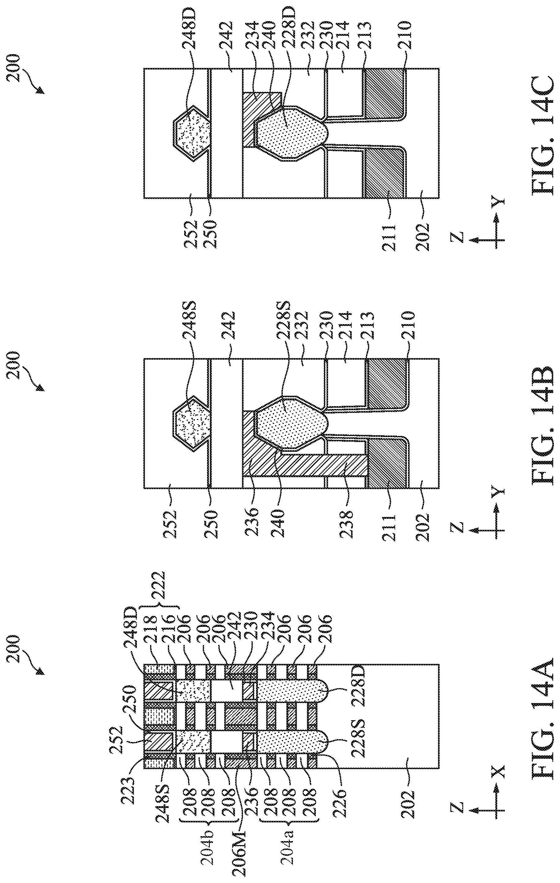 Patent US12324192 Figure 14 – Stacked multi-gate structure and methods of fabricating the same
