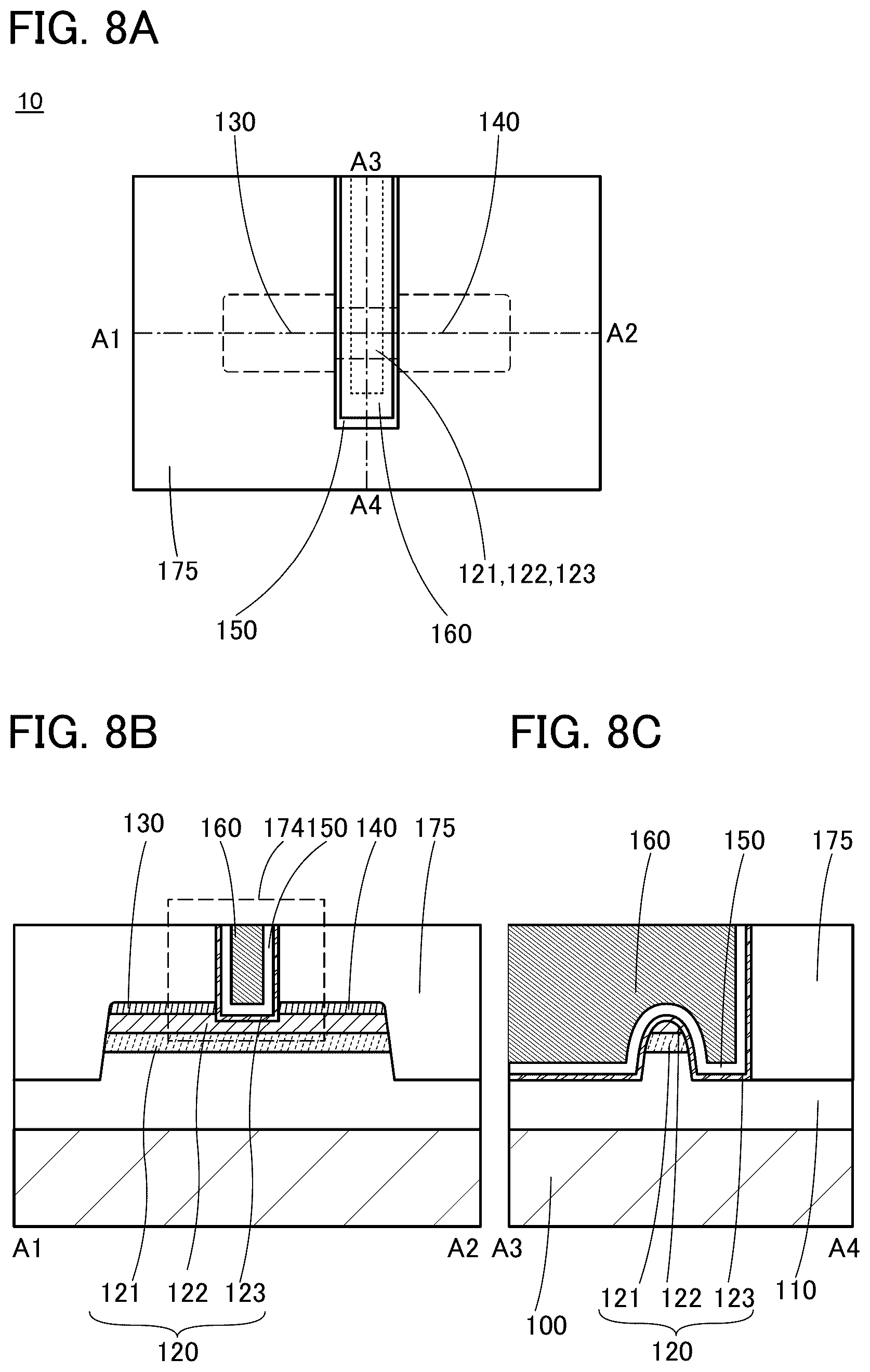 Patent US12324193 Figure 8 – Semiconductor device and method for manufacturing the same