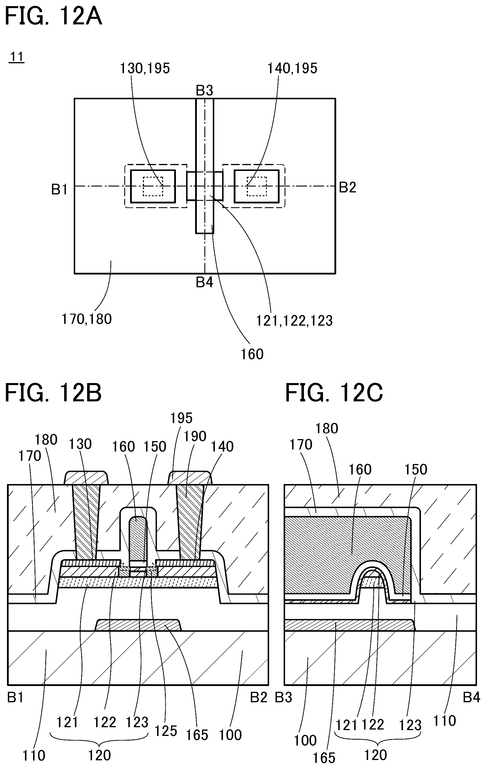 Patent US12324193 Figure 12 – Semiconductor device and method for manufacturing the same