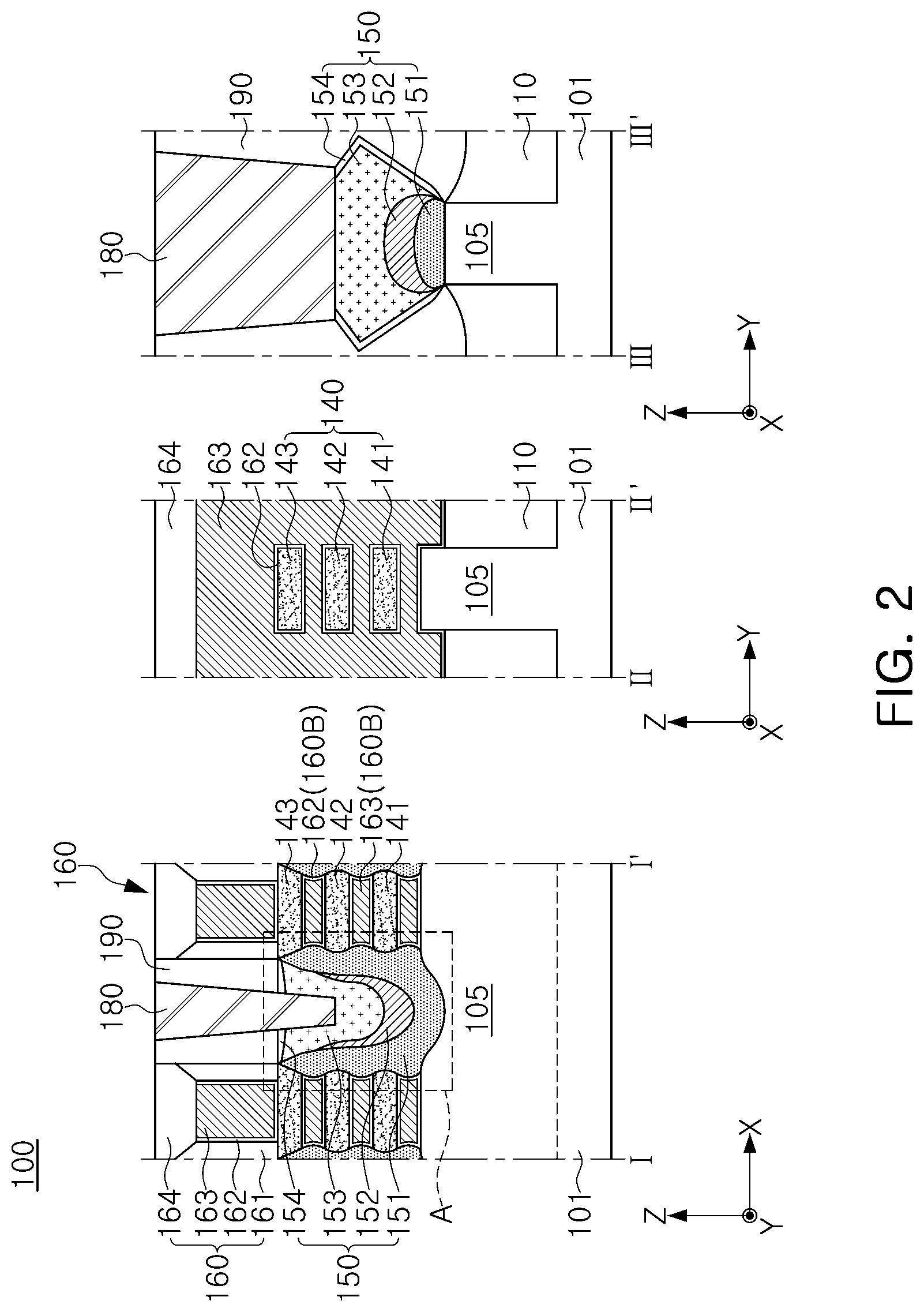 Patent US12324195 Figure 2 – Multi-channel field effect transistors with enhanced multi-layered source/drain regions