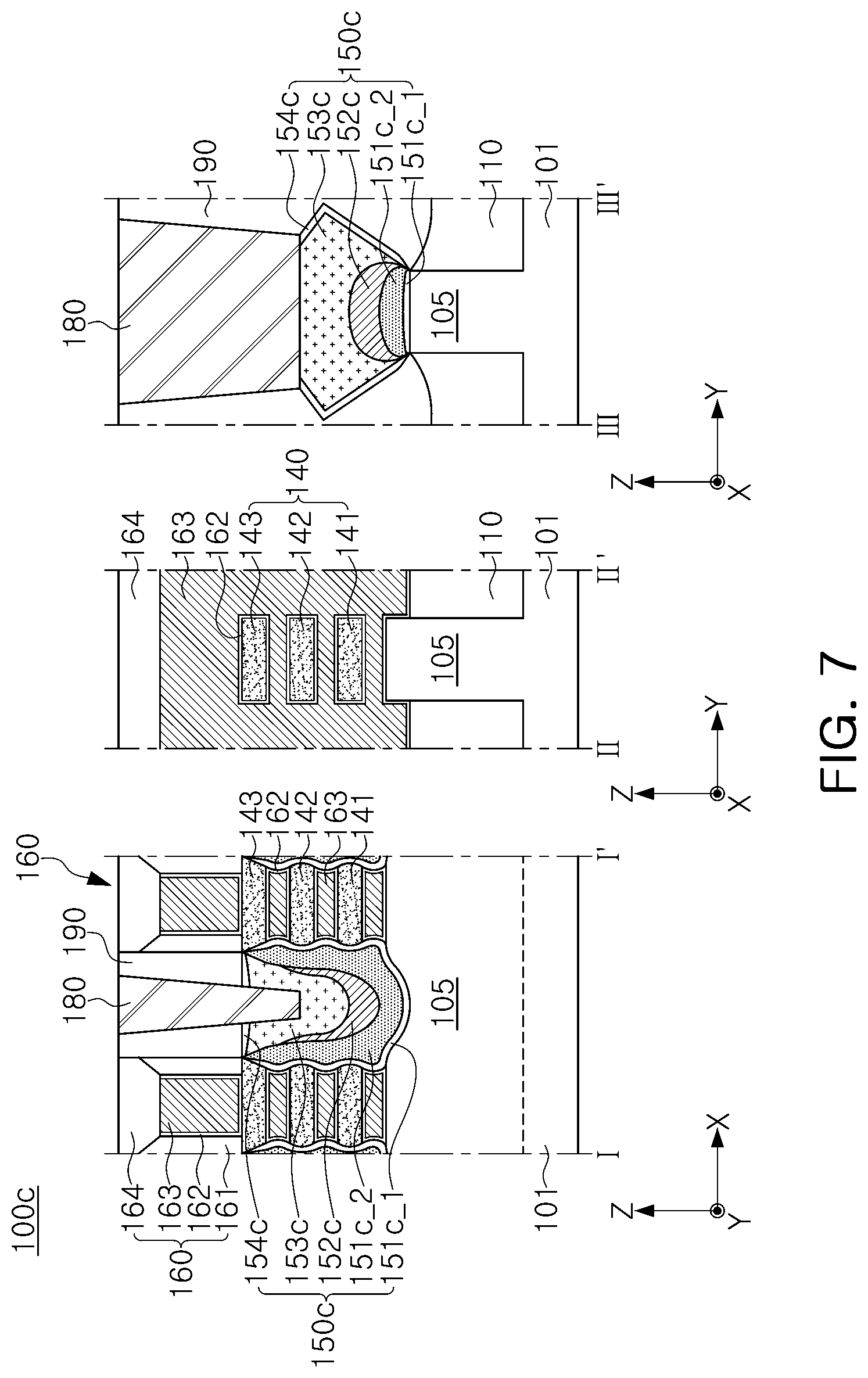 Patent US12324195 Figure 11 – Multi-channel field effect transistors with enhanced multi-layered source/drain regions