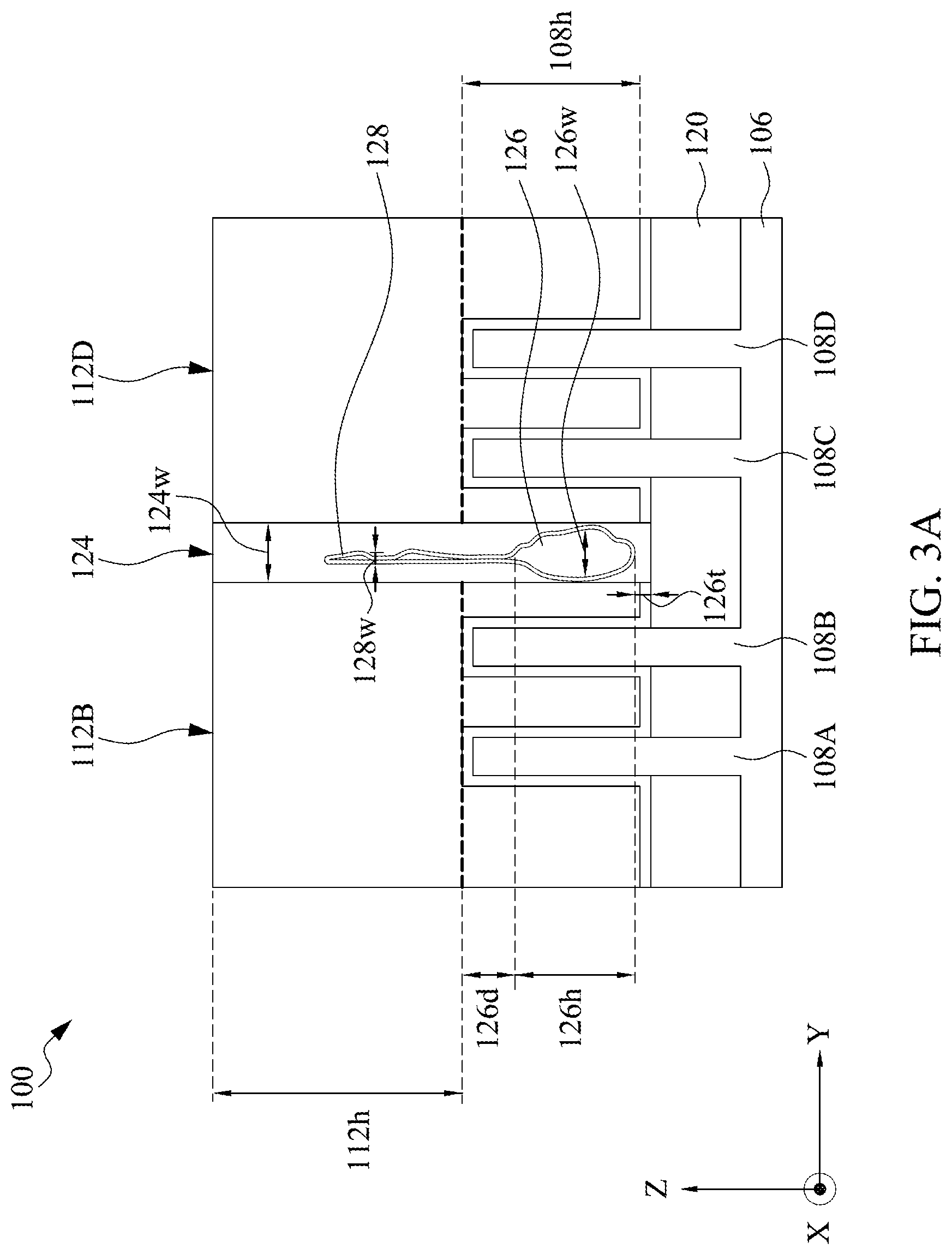 Patent US12324199 Figure 3 – Fill structures with air gaps