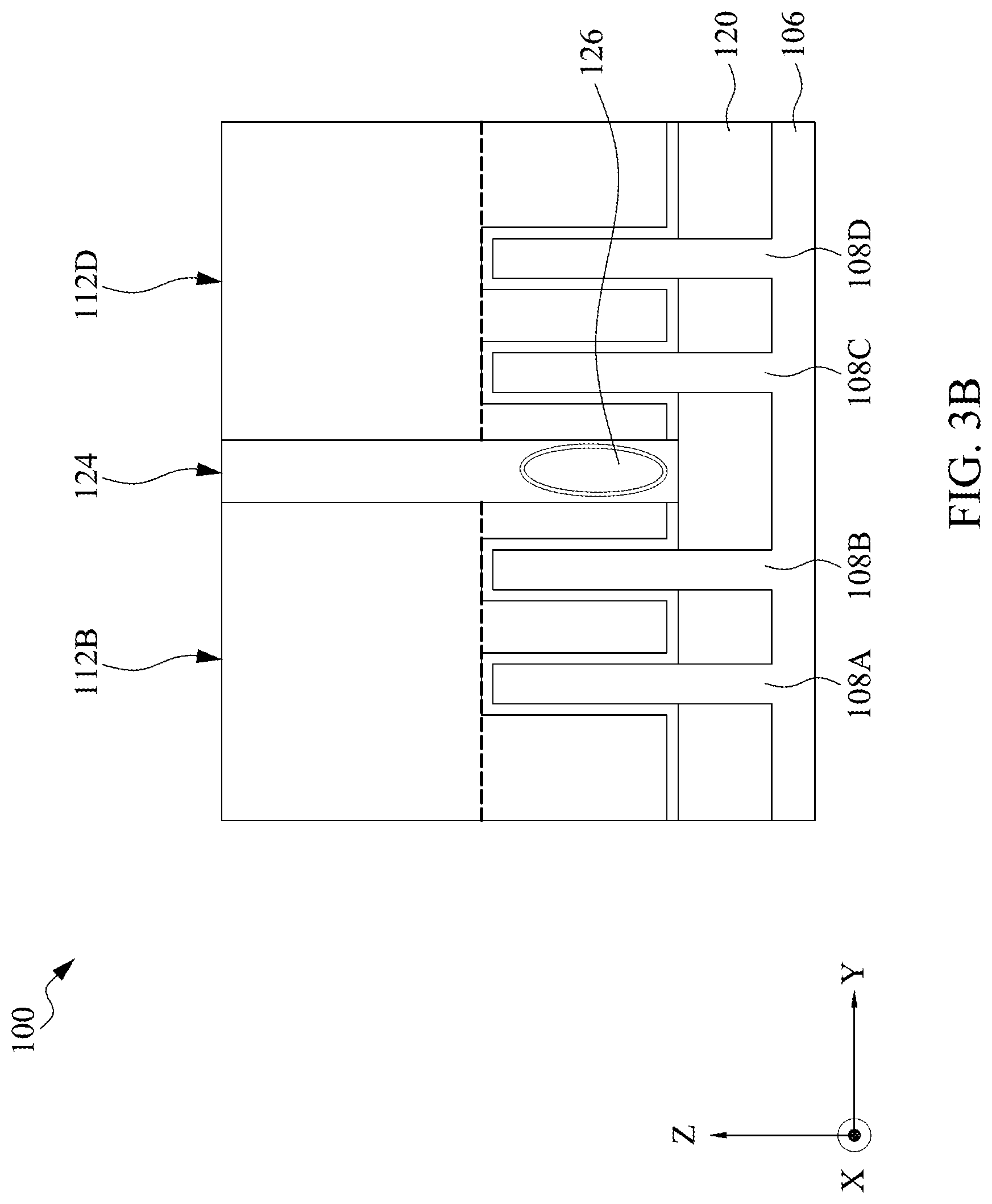 Patent US12324199 Figure 4 – Fill structures with air gaps