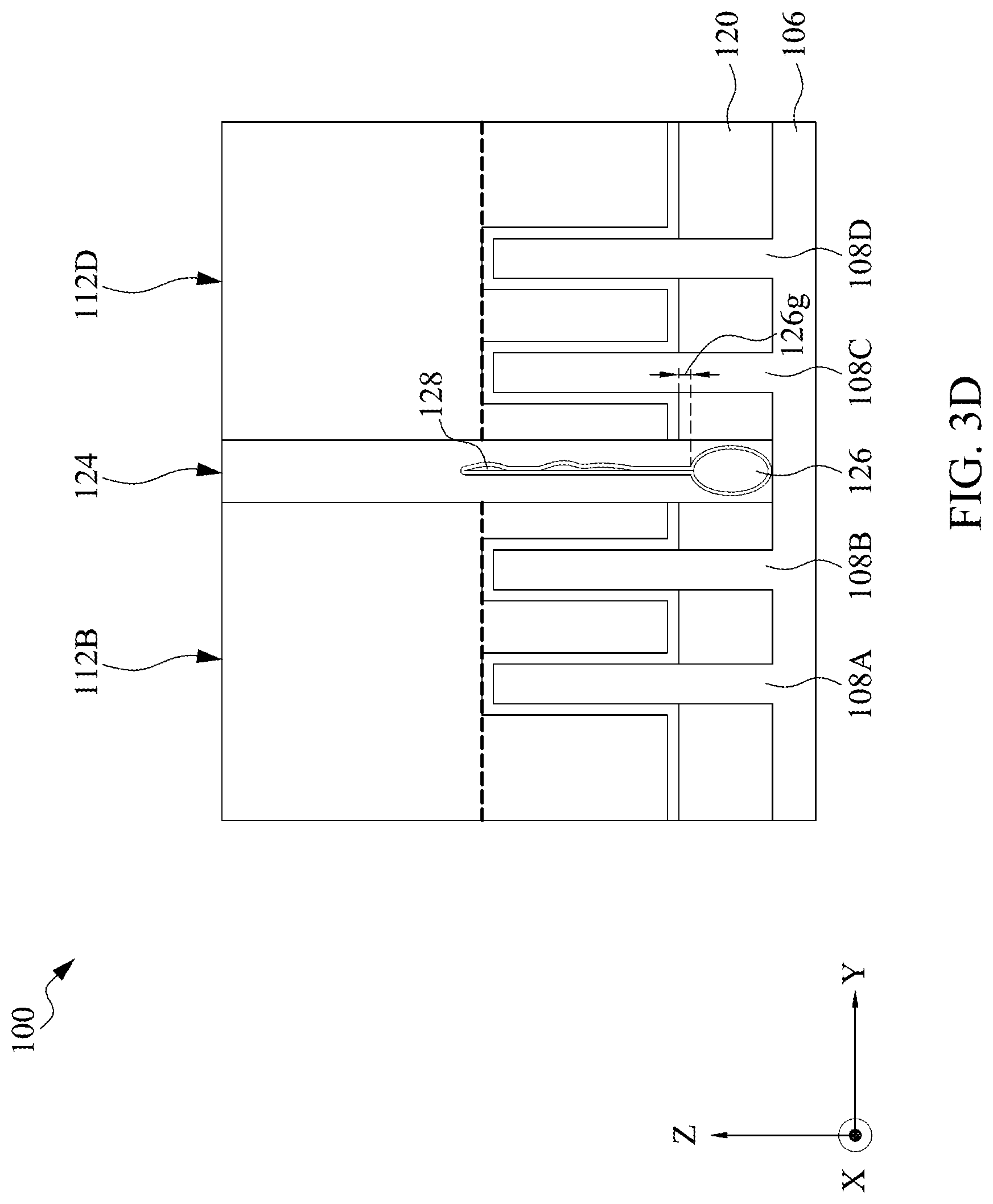 Patent US12324199 Figure 6 – Fill structures with air gaps