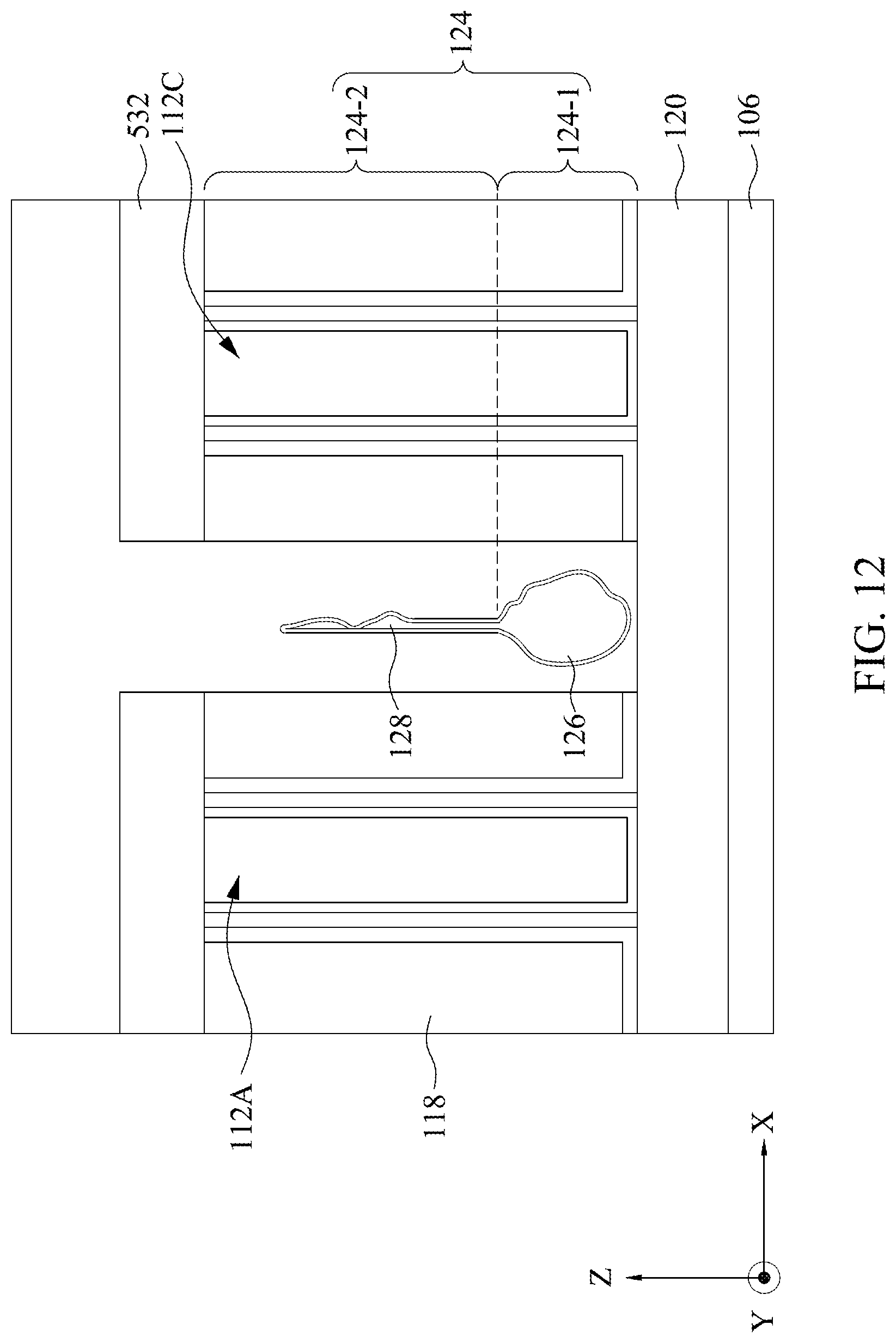 Patent US12324199 Figure 15 – Fill structures with air gaps