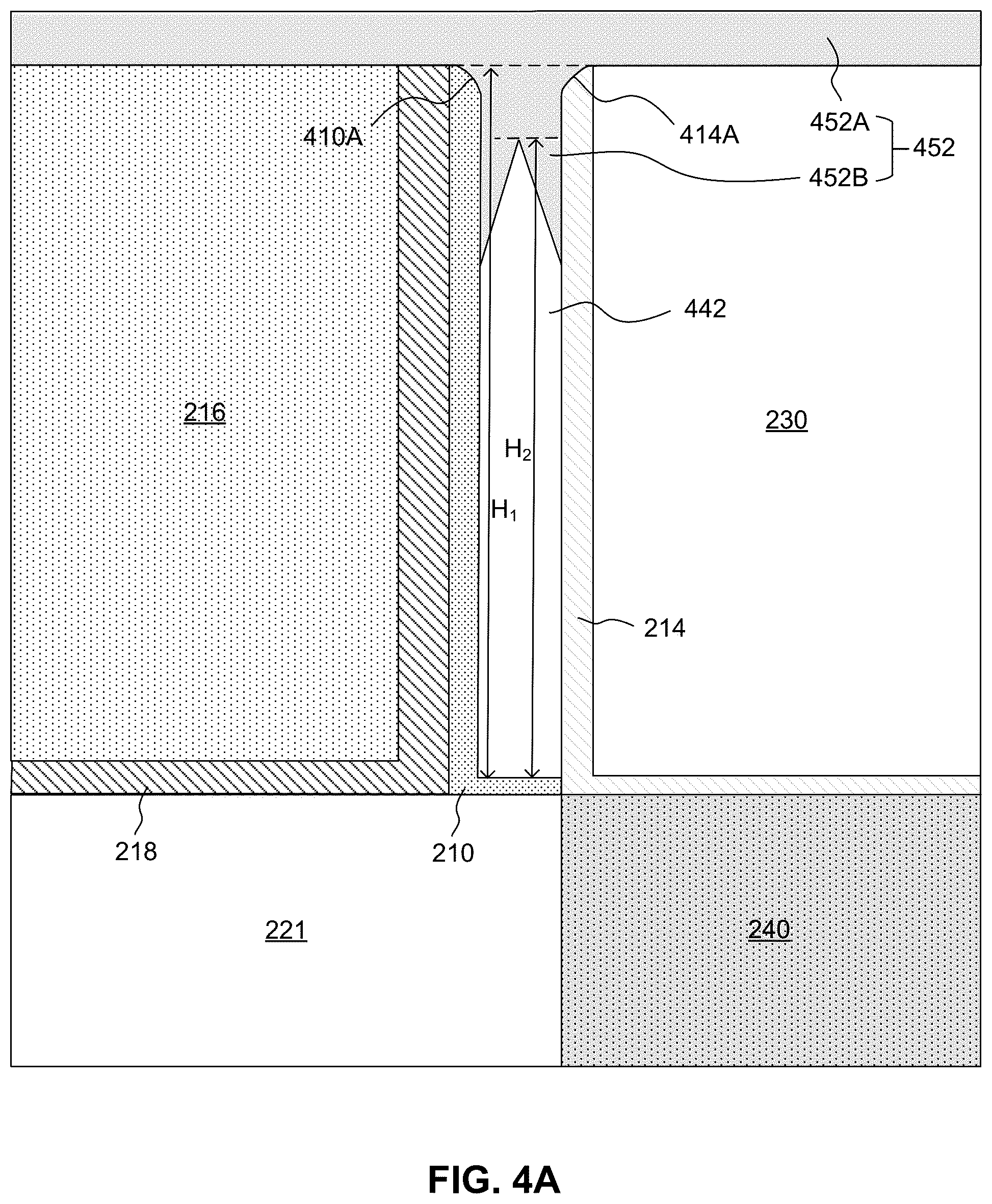 Patent US12324200 Figure 4 – Seal material for air gaps in semiconductor devices