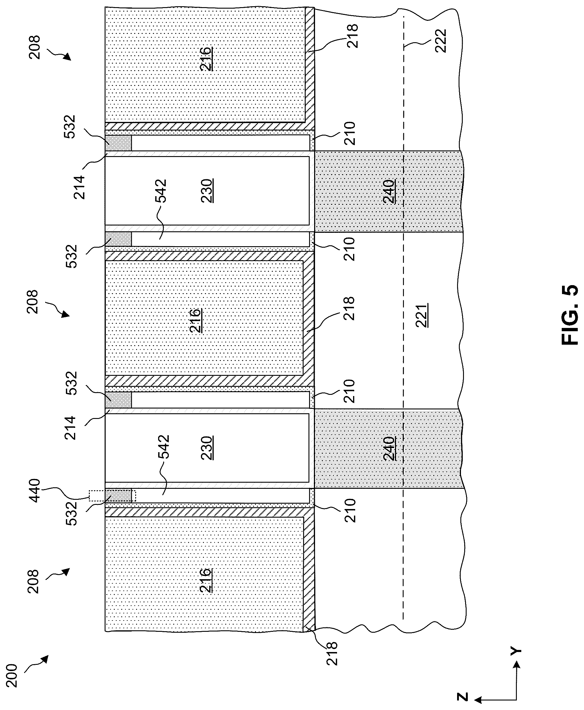 Patent US12324200 Figure 10 – Seal material for air gaps in semiconductor devices