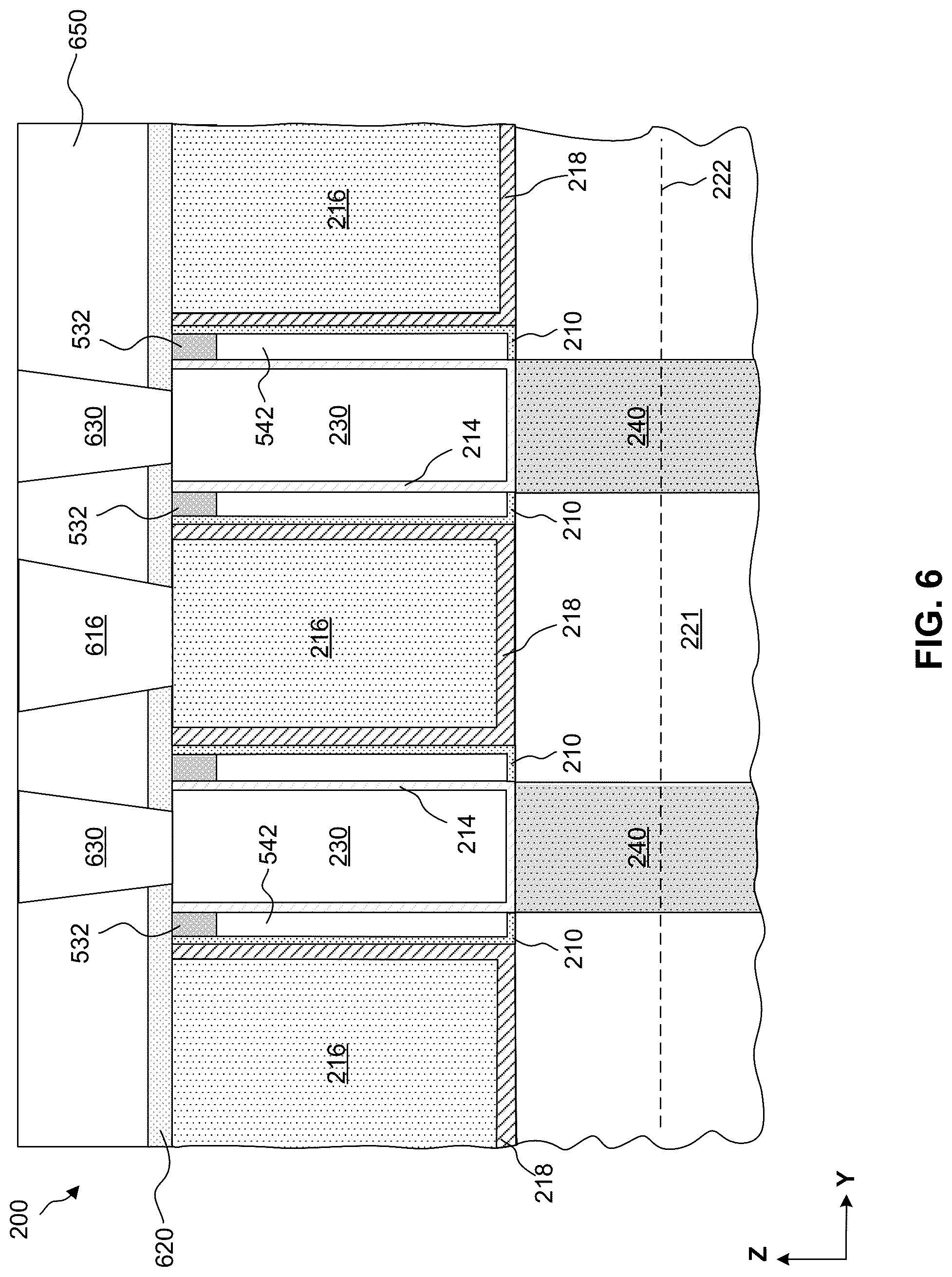 Patent US12324200 Figure 11 – Seal material for air gaps in semiconductor devices