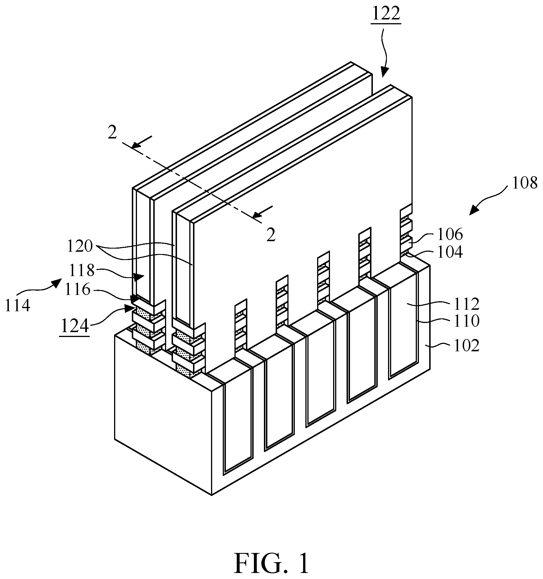 Patent US12324202 Figure 1 – Semiconductor device structure and method for forming the same