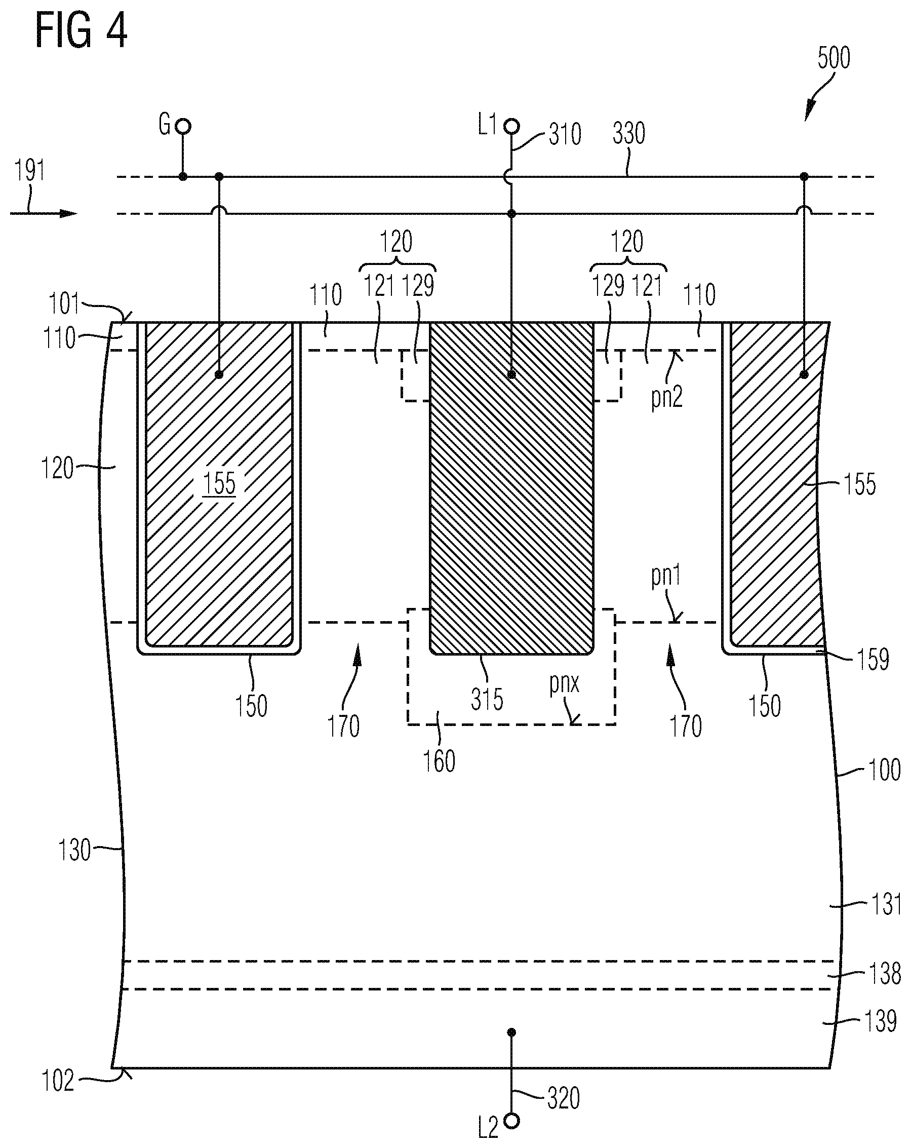 Patent US12324203 Figure 5 – Method for producing a silicon carbide semiconductor component