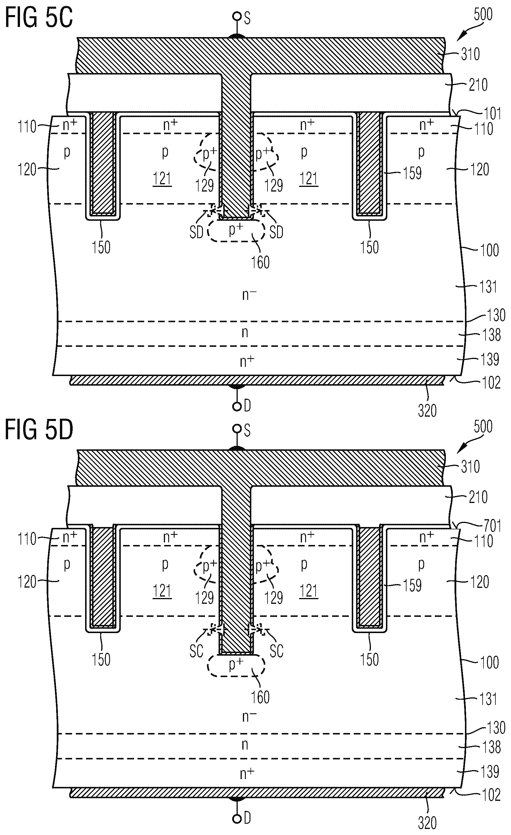 Patent US12324203 Figure 7 – Method for producing a silicon carbide semiconductor component