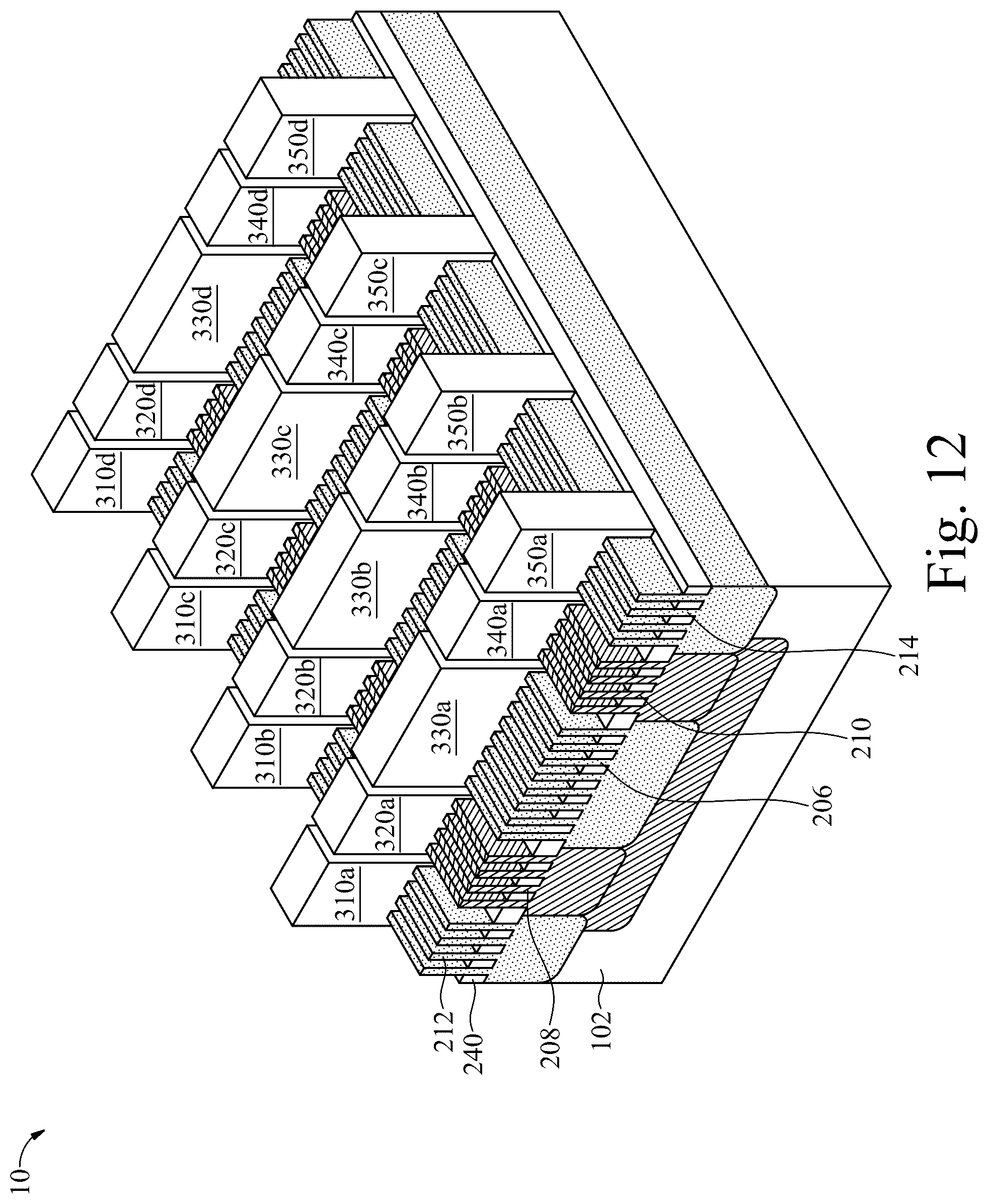 Patent US12324210 Figure 12 – Bipolar junction transistor with gate over terminals