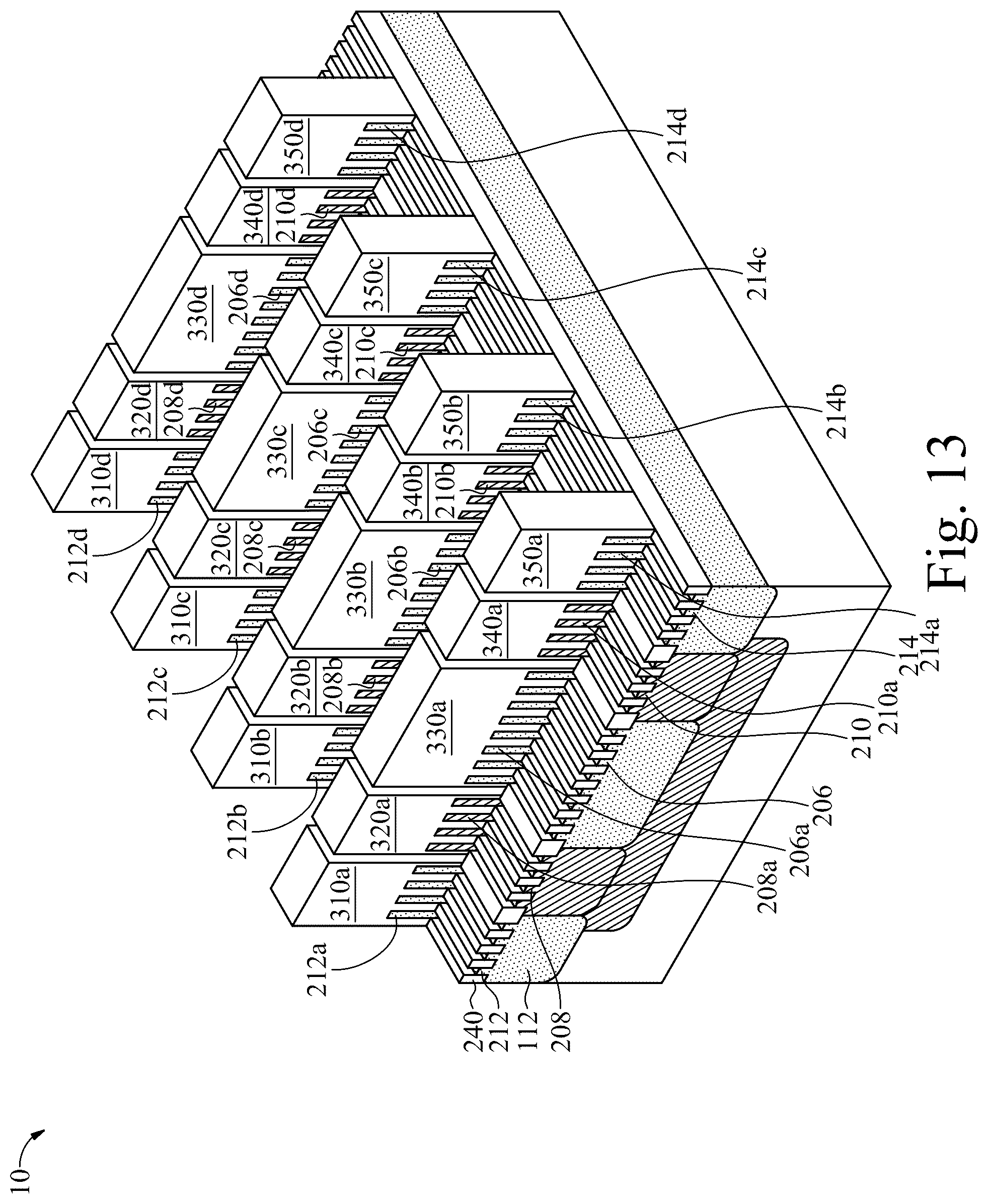 Patent US12324210 Figure 13 – Bipolar junction transistor with gate over terminals