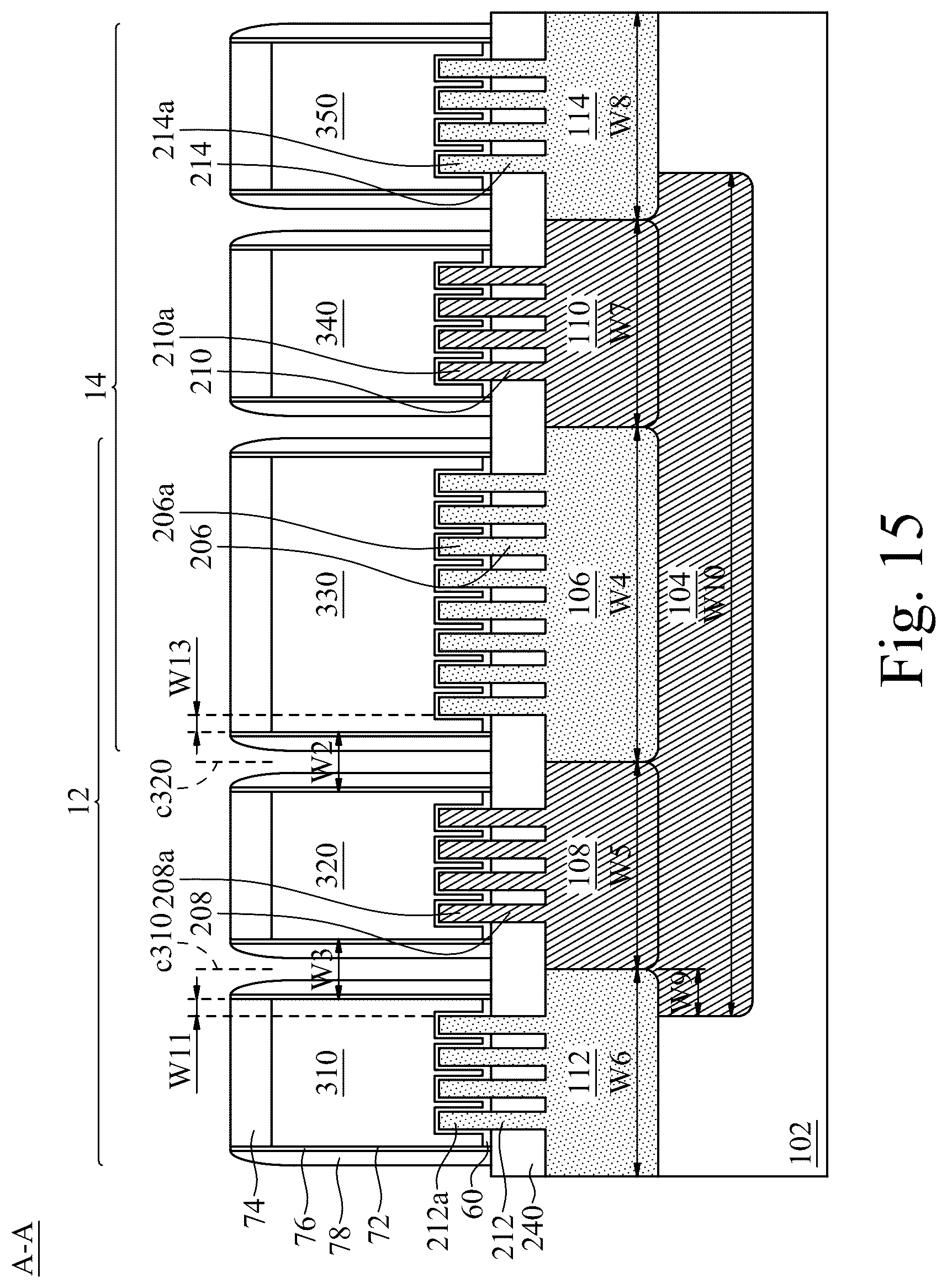 Patent US12324210 Figure 15 – Bipolar junction transistor with gate over terminals