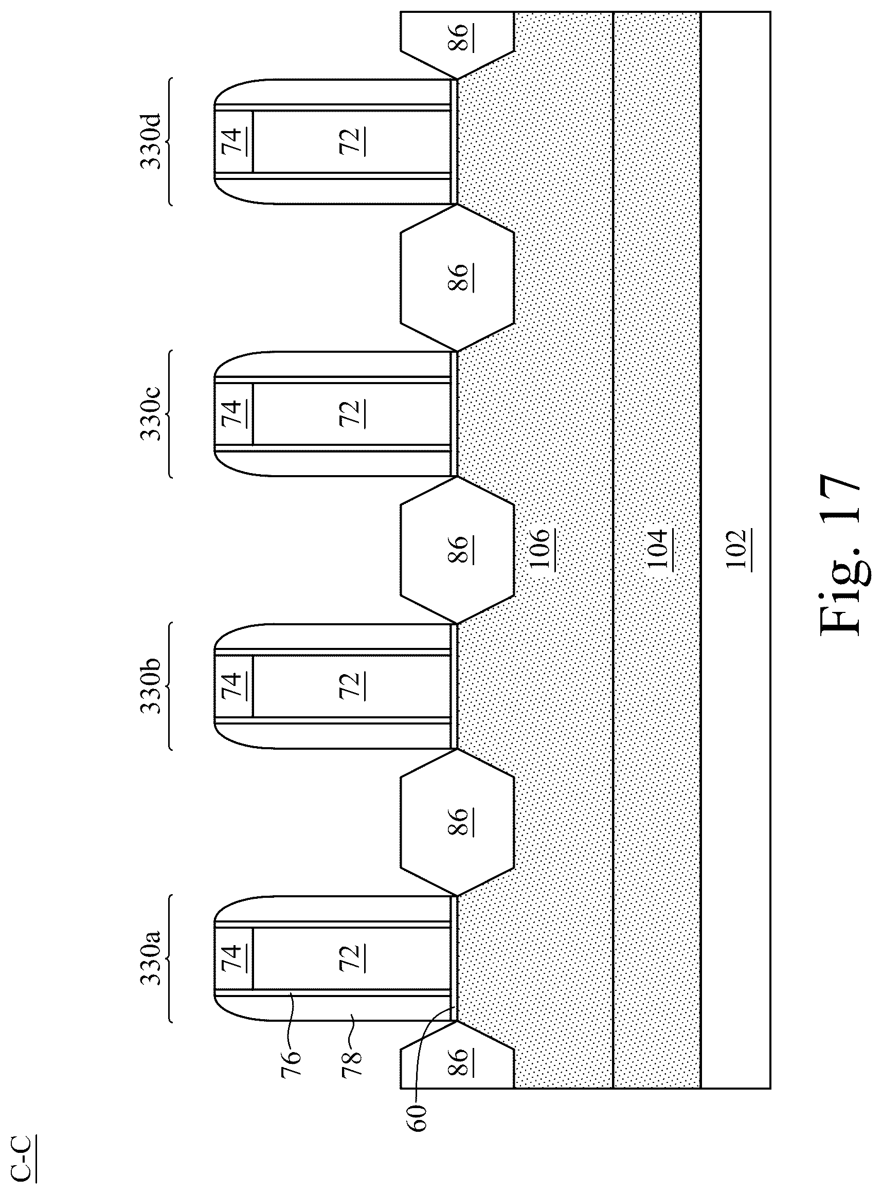 Patent US12324210 Figure 17 – Bipolar junction transistor with gate over terminals