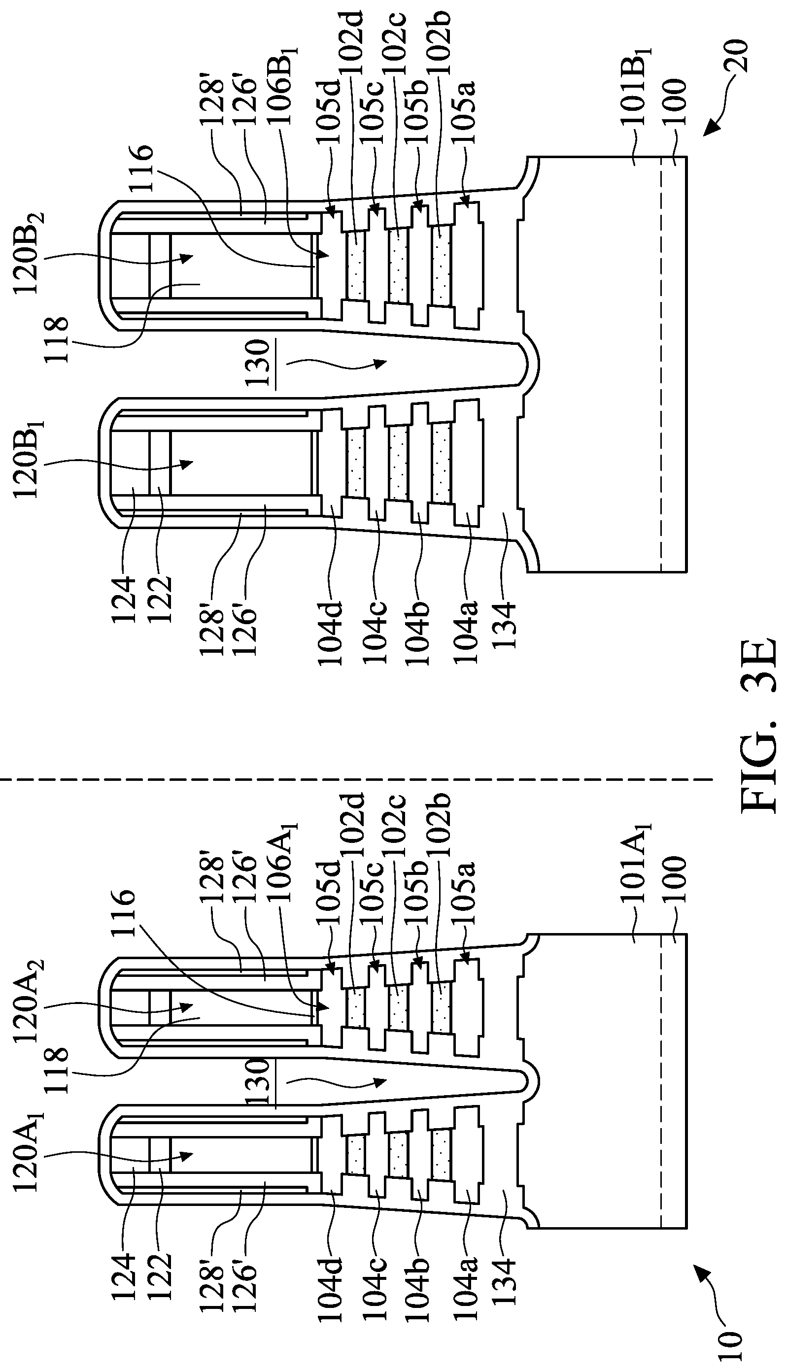 Patent US12324215 Figure 11 – Semiconductor device structure with metal gate stack