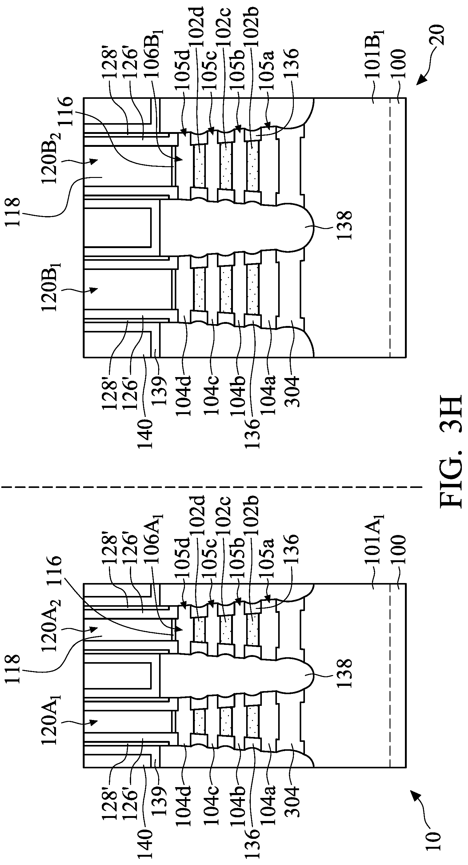 Patent US12324215 Figure 14 – Semiconductor device structure with metal gate stack