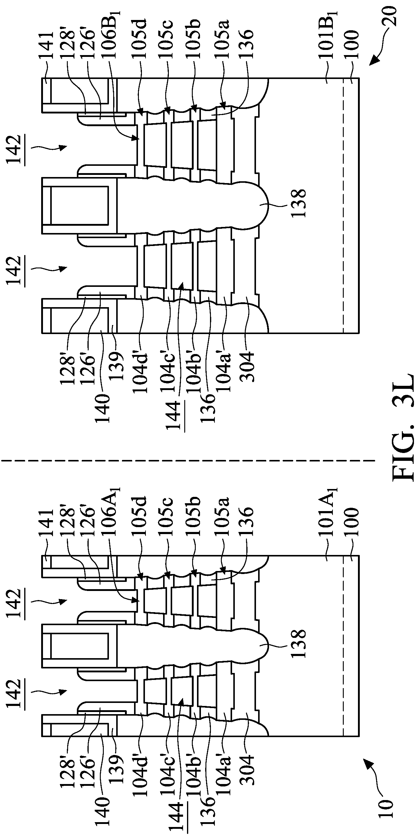 Patent US12324215 Figure 18 – Semiconductor device structure with metal gate stack