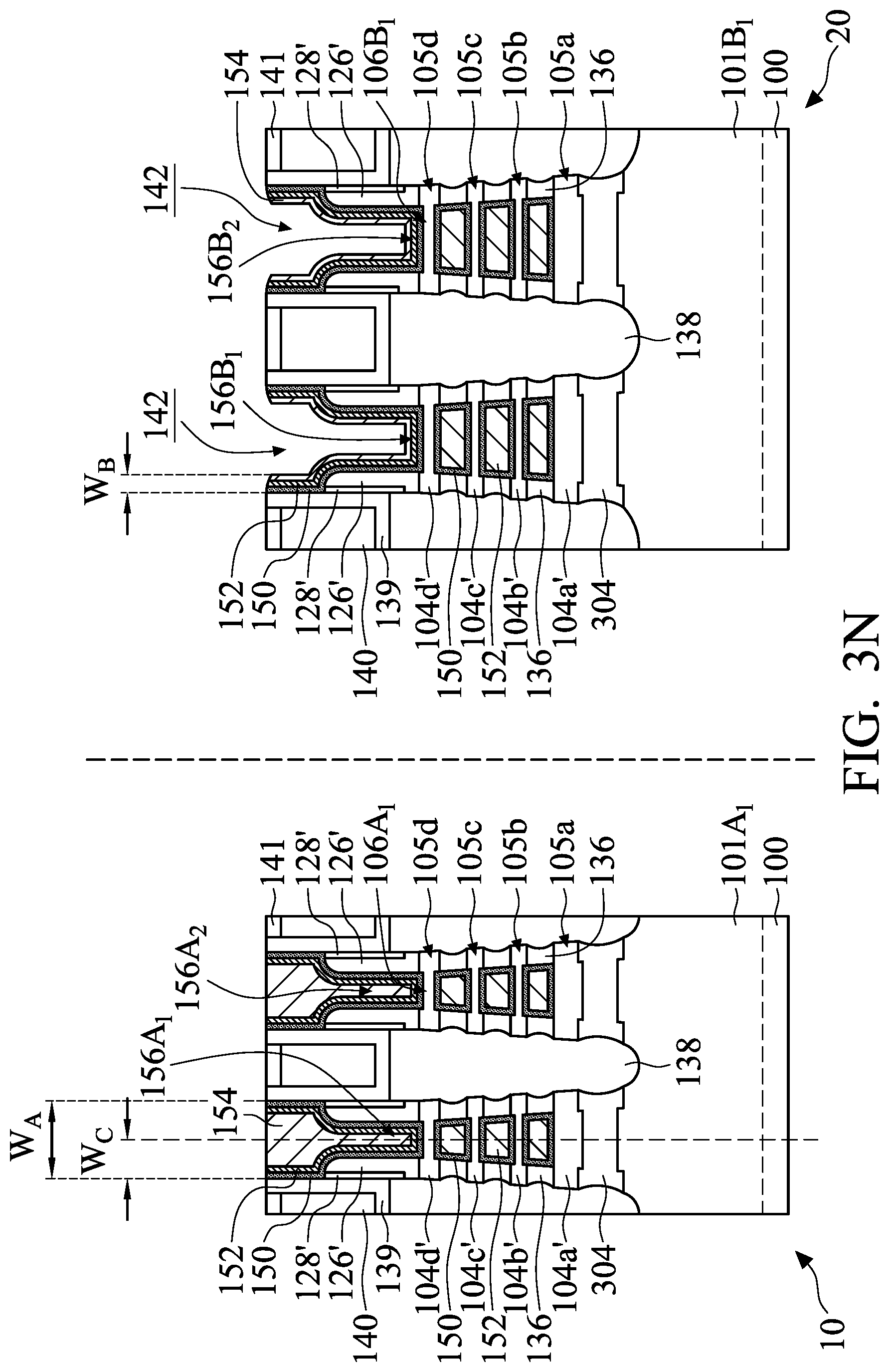 Patent US12324215 Figure 20 – Semiconductor device structure with metal gate stack