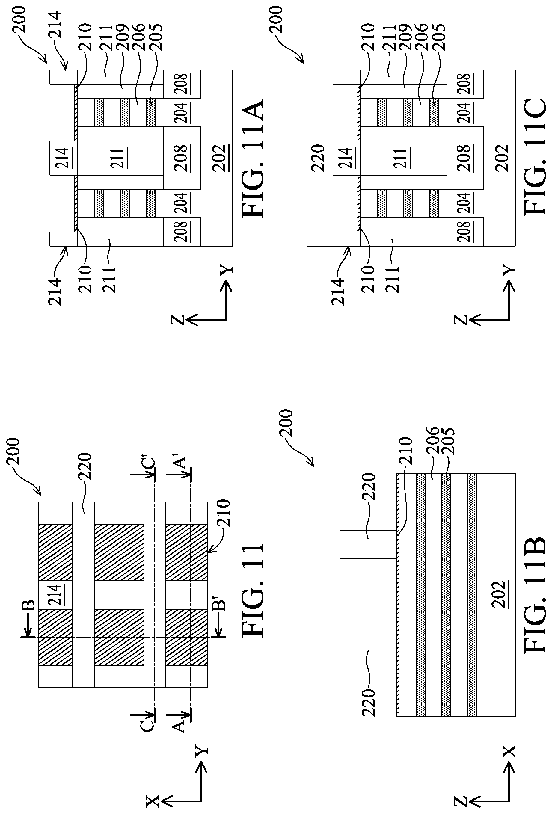 Patent US12324218 Figure 12 – Semiconductor devices with air gaps and the method thereof