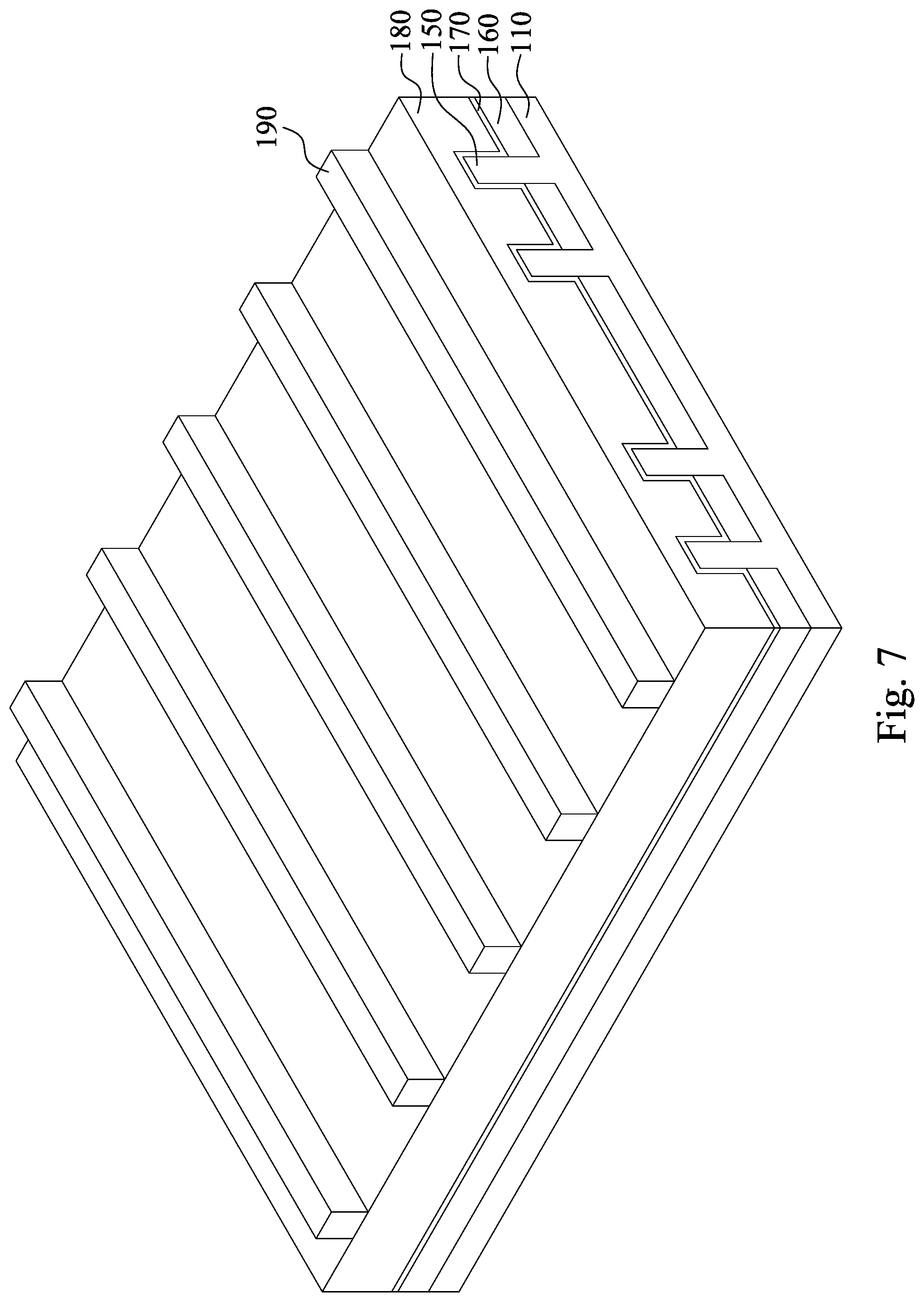 Patent US12324222 Figure 7 – Semiconductor device with contracted isolation feature
