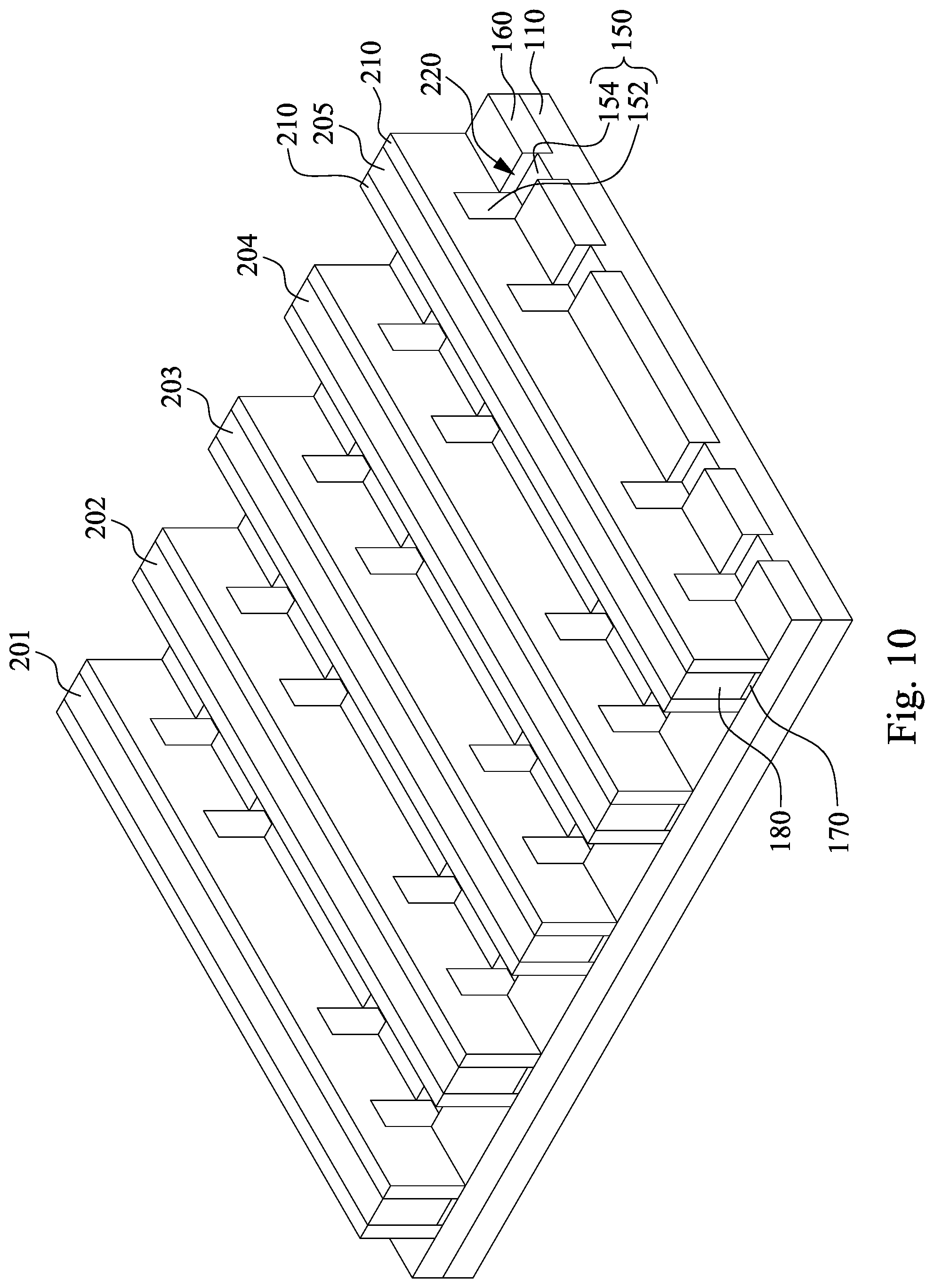 Patent US12324222 Figure 10 – Semiconductor device with contracted isolation feature