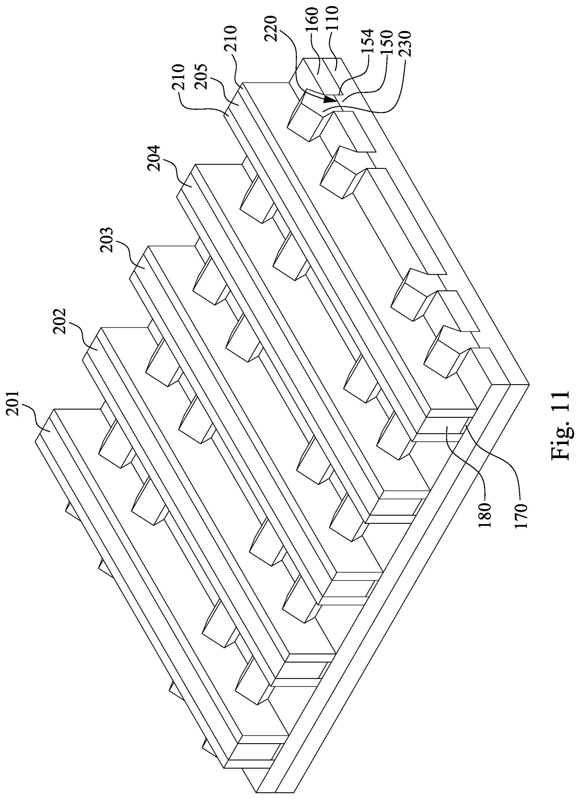 Patent US12324222 Figure 11 – Semiconductor device with contracted isolation feature