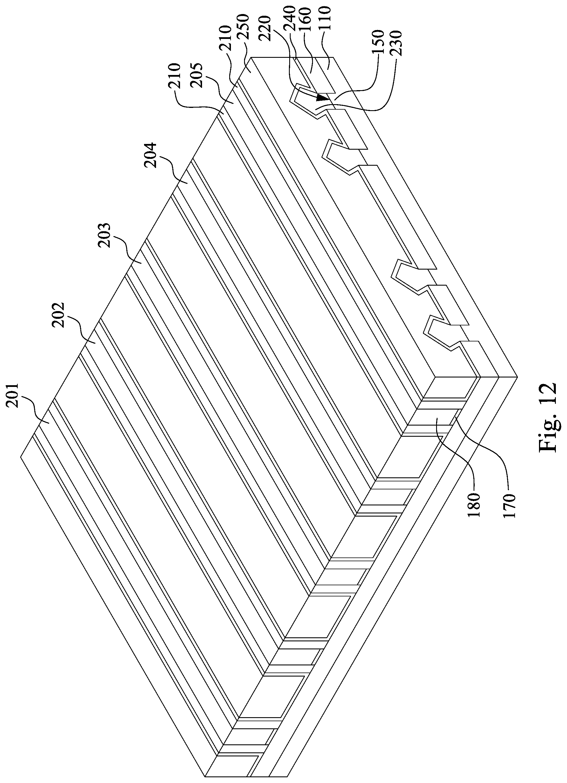Patent US12324222 Figure 12 – Semiconductor device with contracted isolation feature