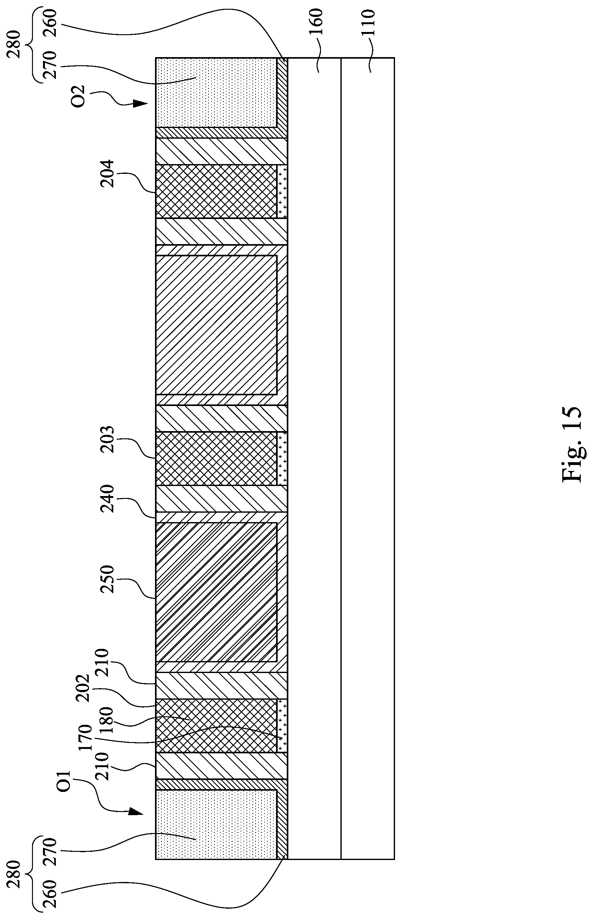 Patent US12324222 Figure 15 – Semiconductor device with contracted isolation feature