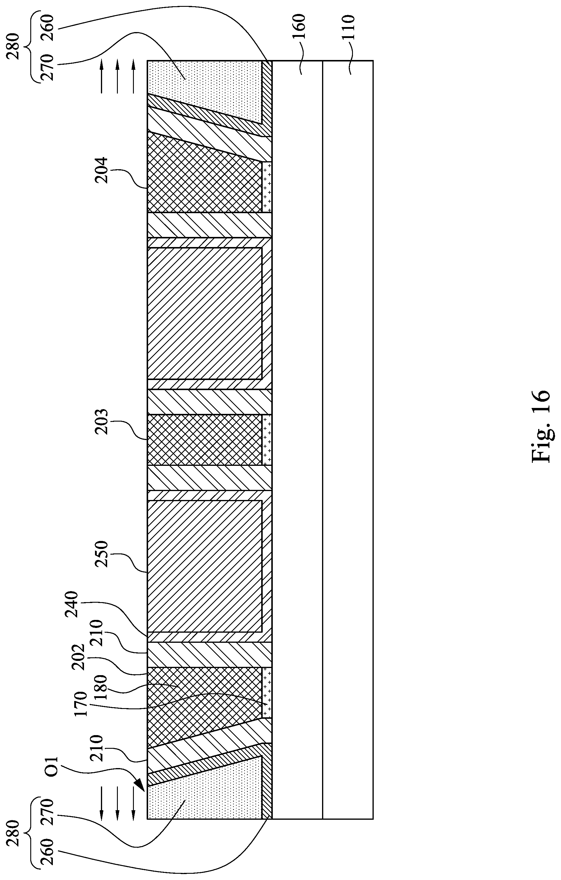 Patent US12324222 Figure 16 – Semiconductor device with contracted isolation feature