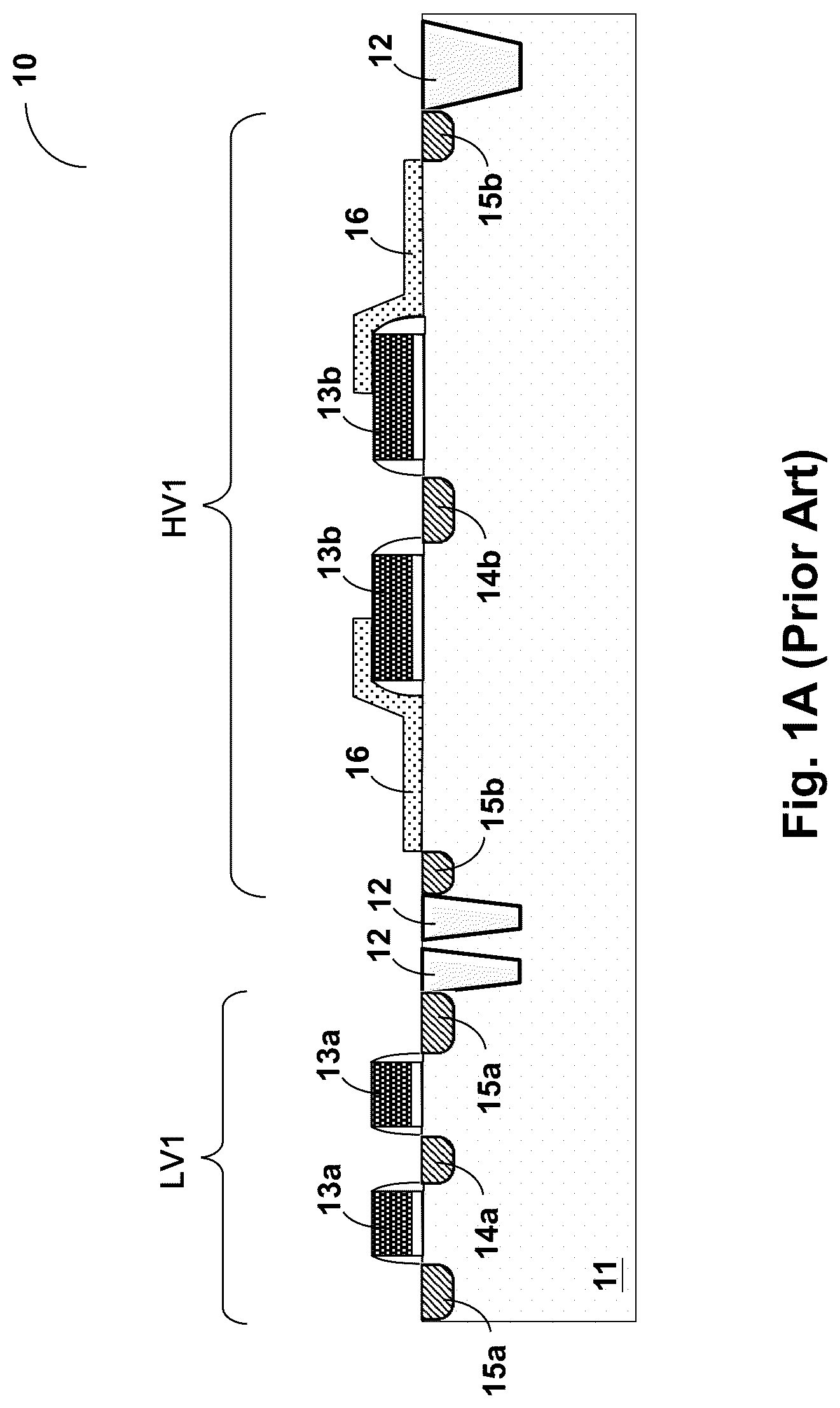 Patent US12324223 Figure 1 – Manufacturing method of integrated structure of semiconductor devices having split gate
