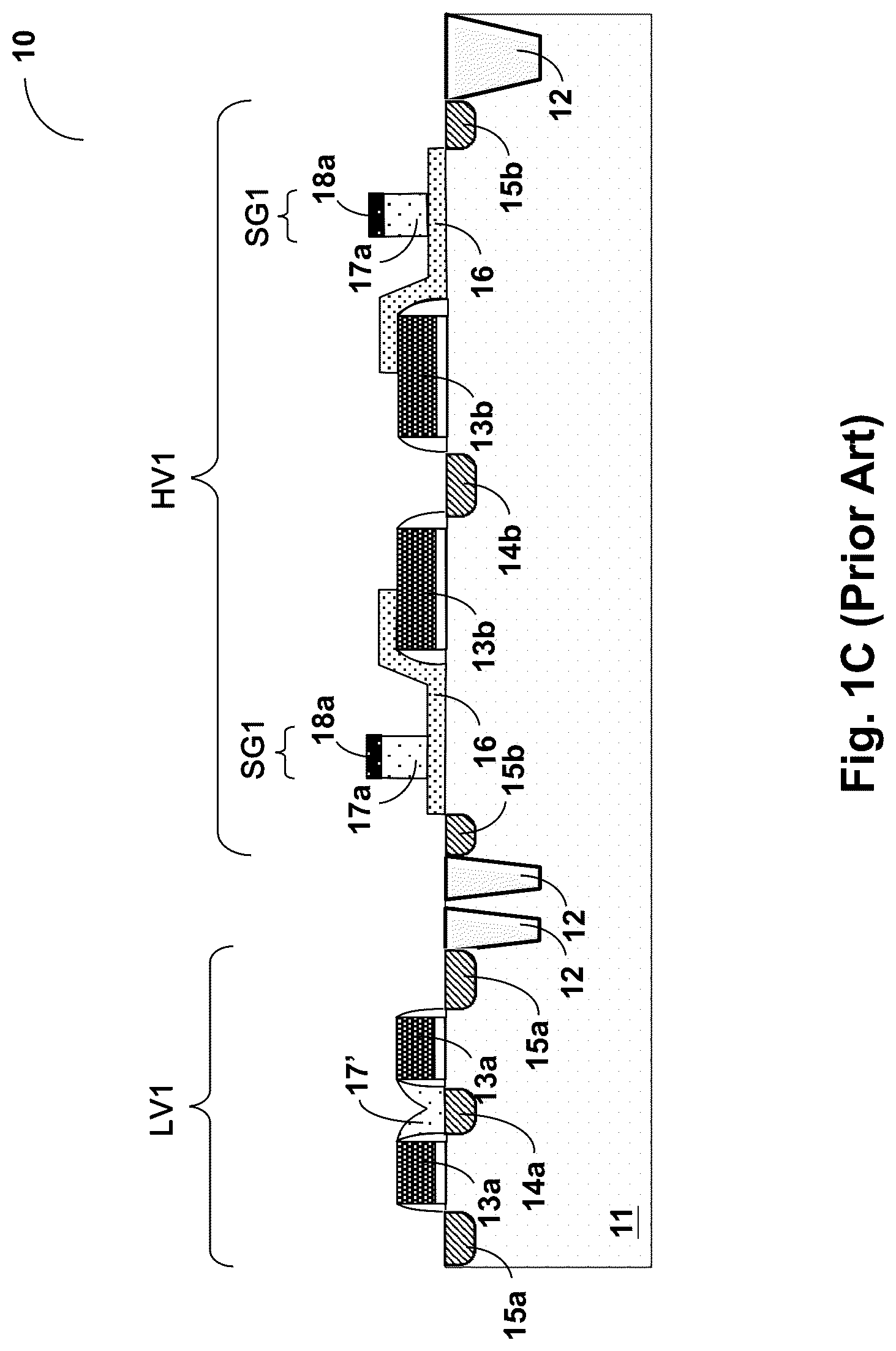 Patent US12324223 Figure 3 – Manufacturing method of integrated structure of semiconductor devices having split gate
