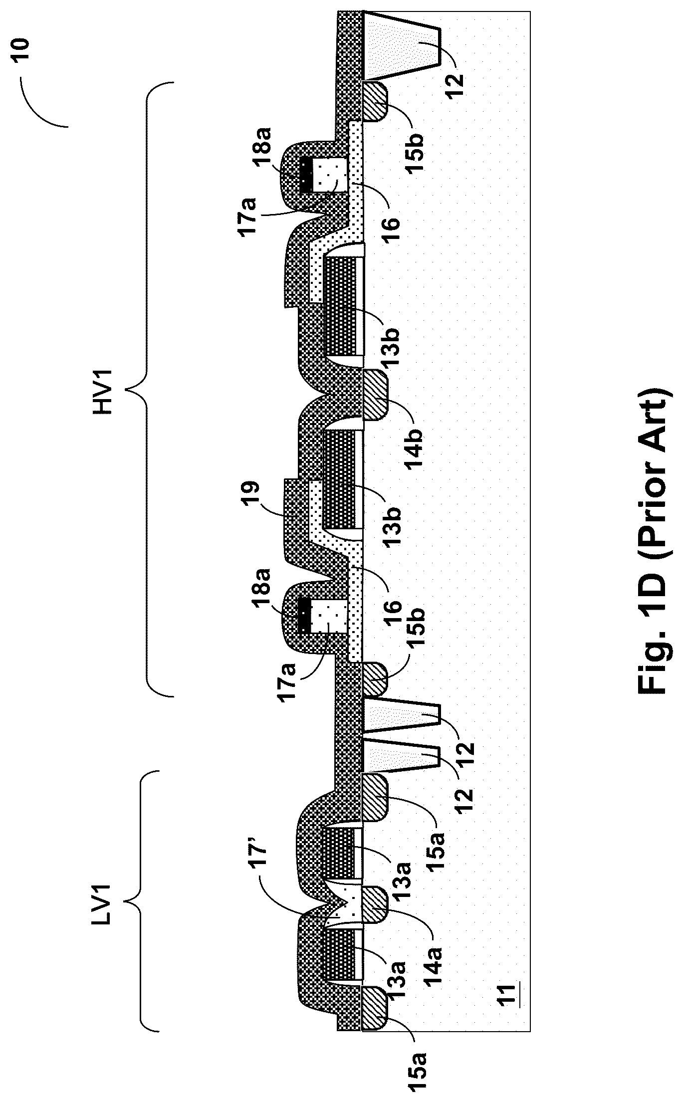 Patent US12324223 Figure 4 – Manufacturing method of integrated structure of semiconductor devices having split gate