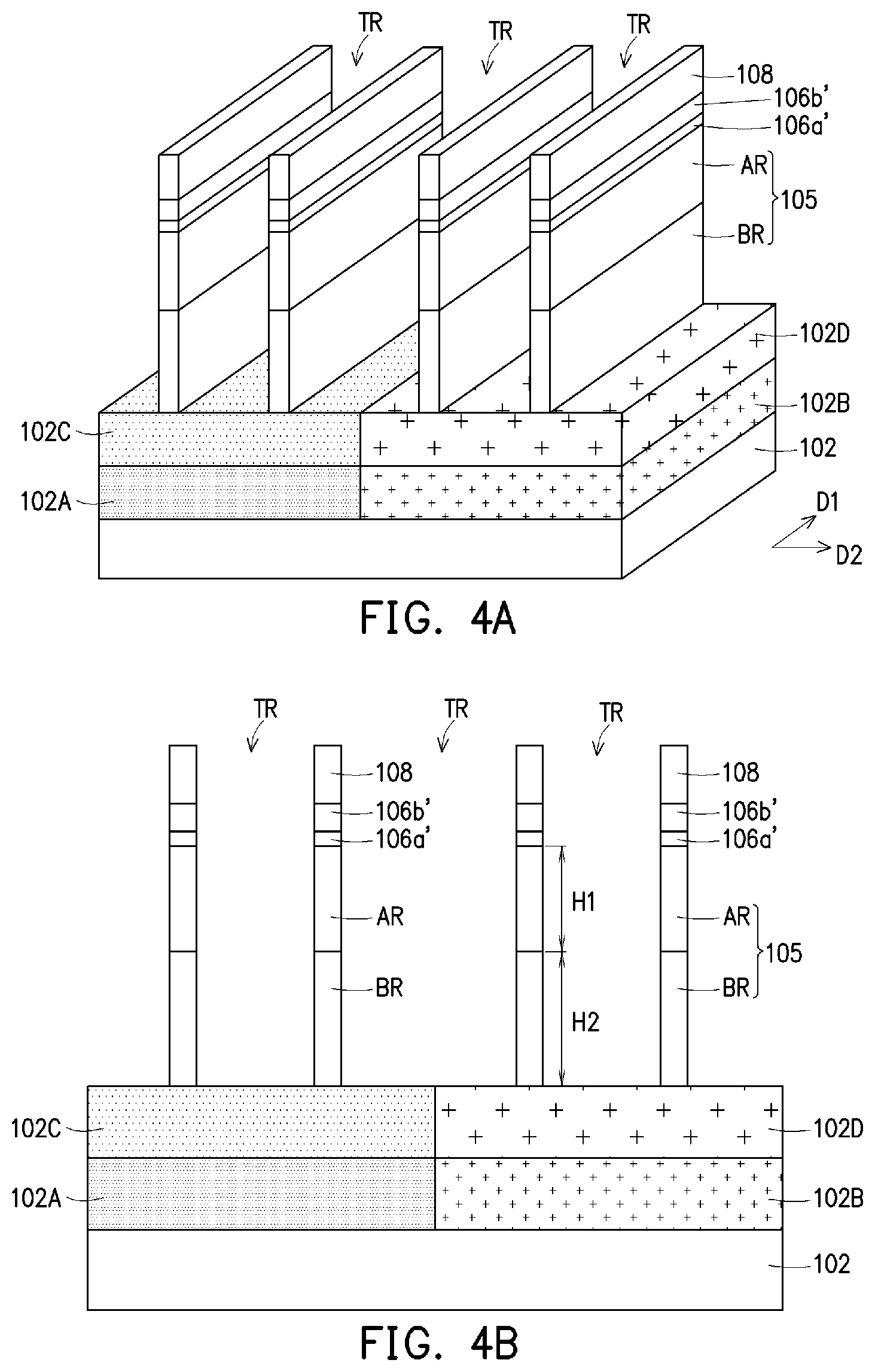 Patent US12324224 Figure 4 – Method of fabricating Fin-type field-effect transistor device having substrate with heavy doped and light doped regions