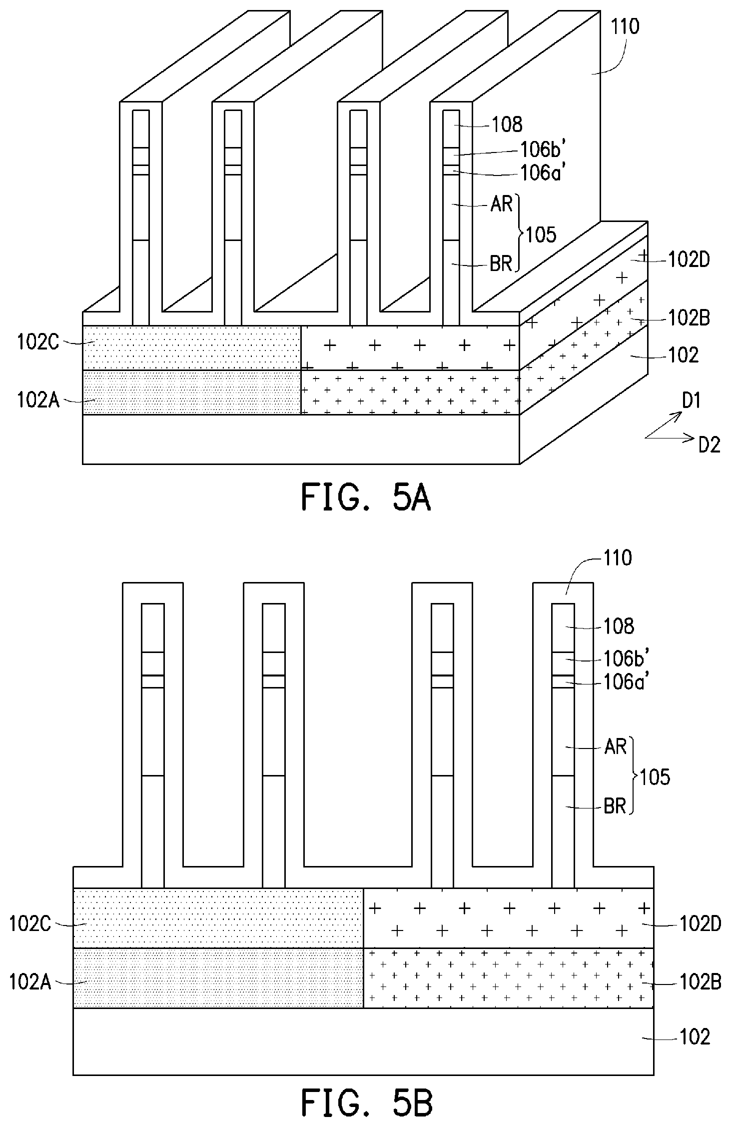 Patent US12324224 Figure 5 – Method of fabricating Fin-type field-effect transistor device having substrate with heavy doped and light doped regions