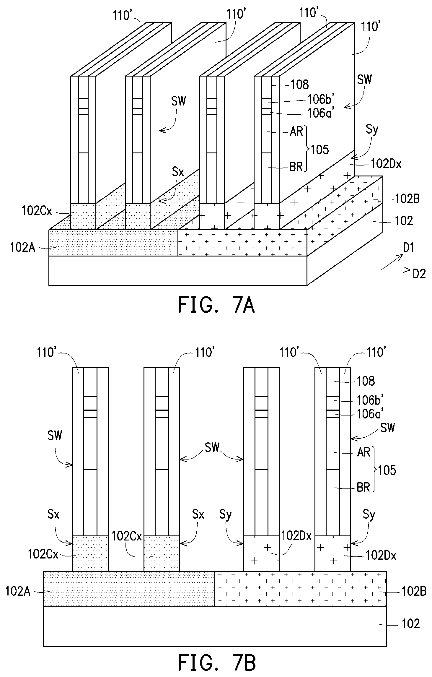 Patent US12324224 Figure 7 – Method of fabricating Fin-type field-effect transistor device having substrate with heavy doped and light doped regions