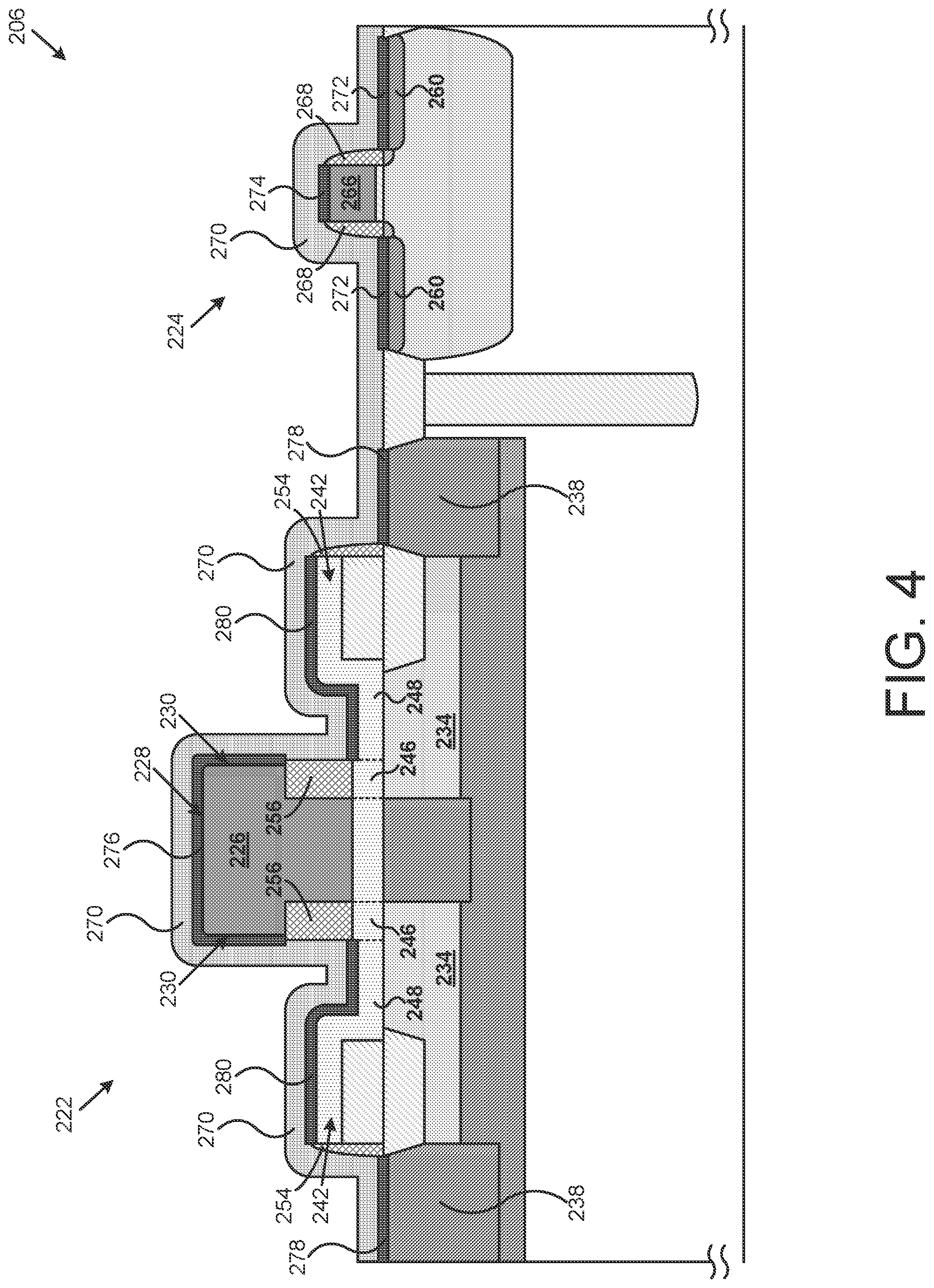 Patent US12324226 Figure 4 – Method of manufacturing bipolar complementary-metal-oxide-semiconductor (BiCMOS) devices using nickel silicide