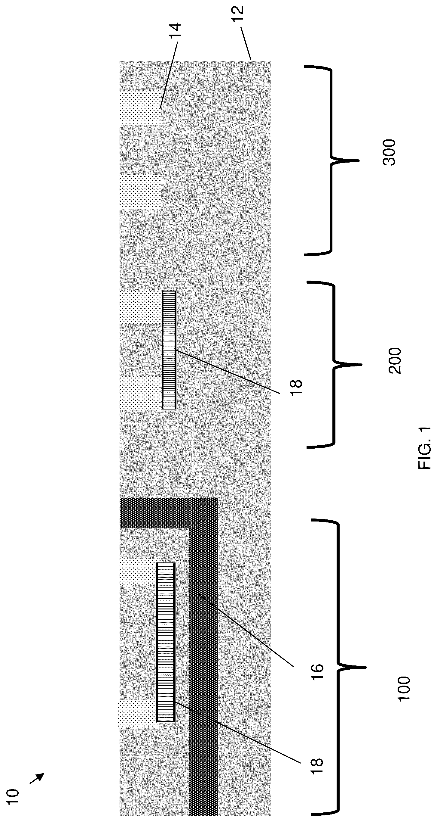 Patent US12324227 Figure 1 – Heterojunction bipolar transistor with buried trap rich isolation region