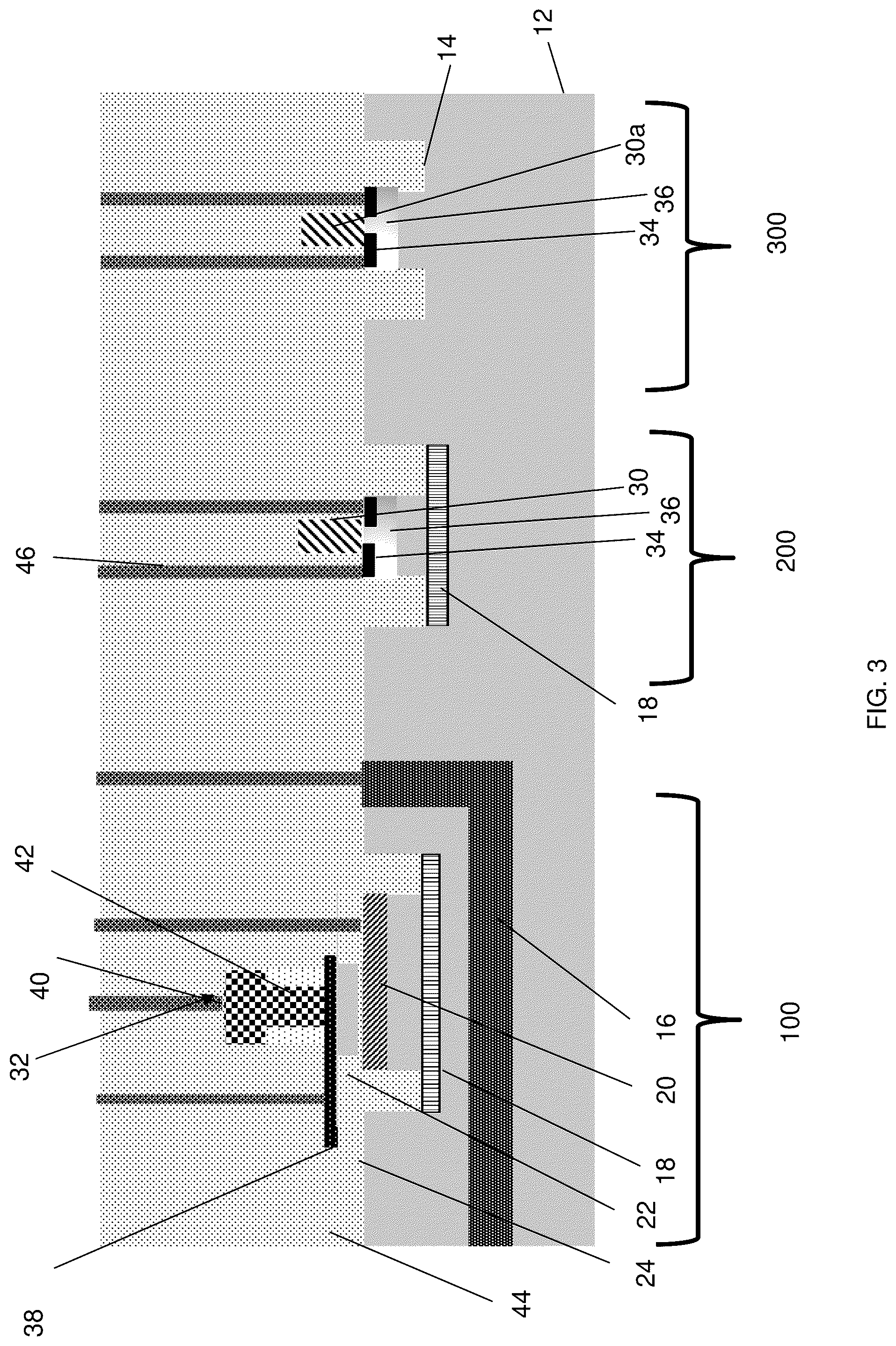 Patent US12324227 Figure 3 – Heterojunction bipolar transistor with buried trap rich isolation region