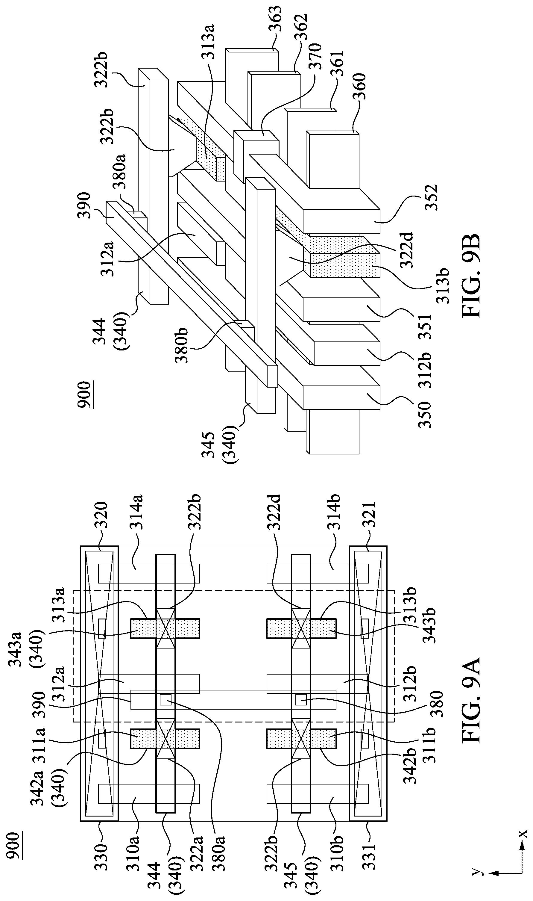 Patent US12324228 Figure 9 – Methods of resistance and capacitance reduction to circuit output nodes