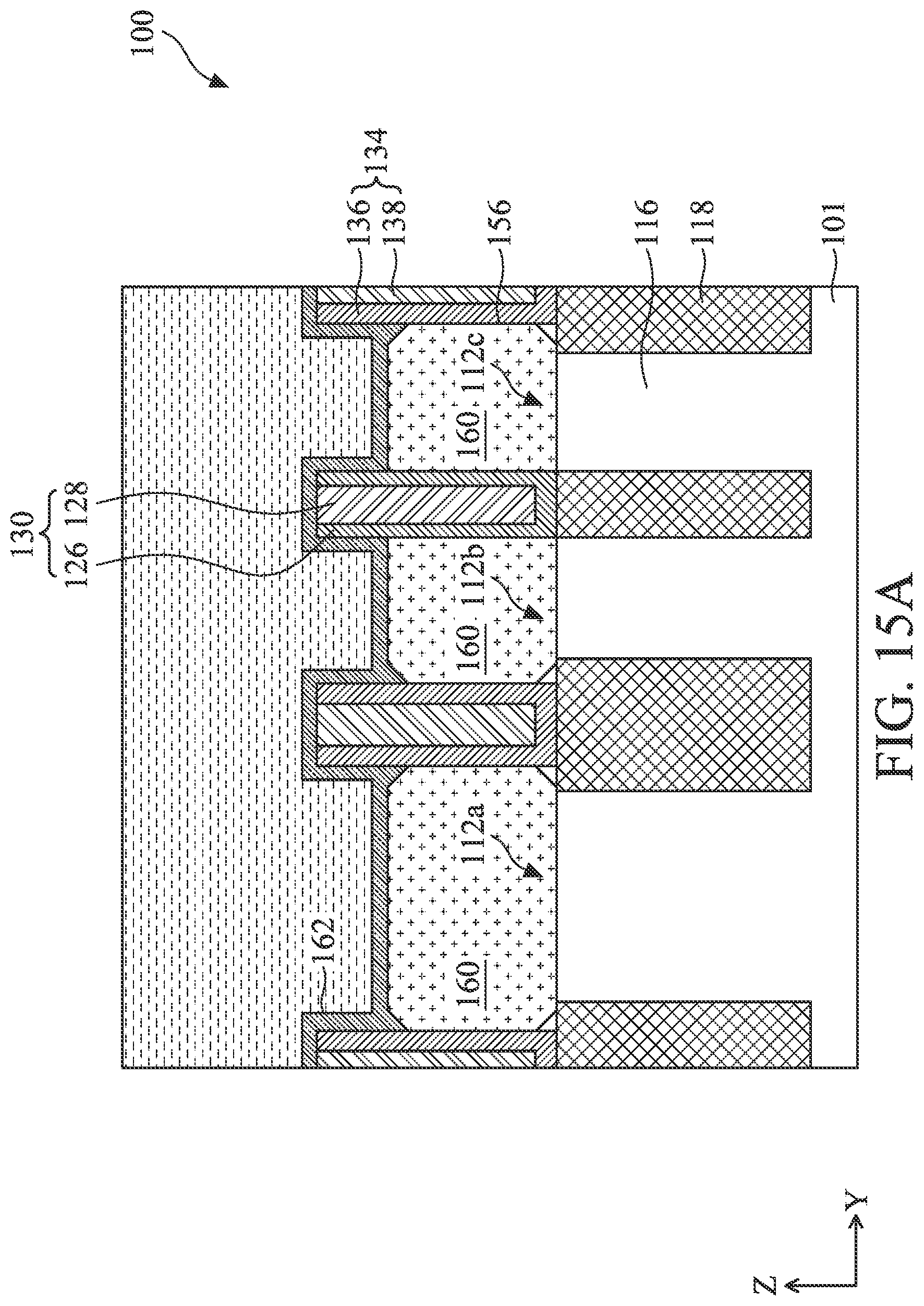 Patent US12324229 Figure 19 – Semiconductor device structure including forksheet transistors and methods of forming the same