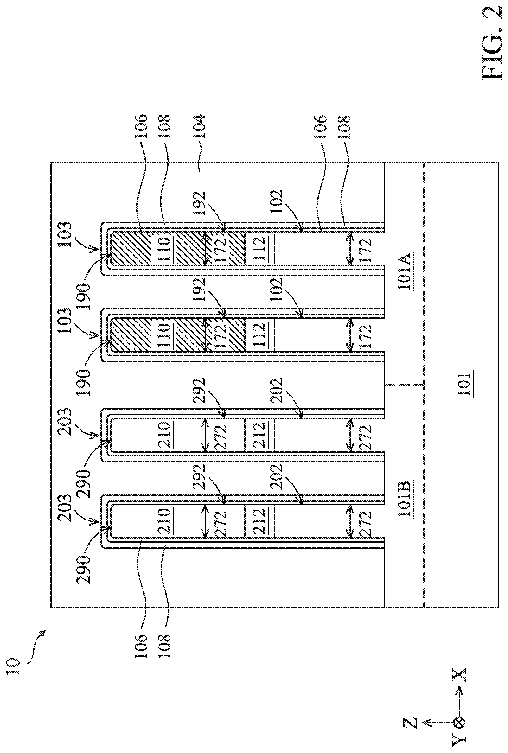 Patent US12324232 Figure 2 – Liner structures
