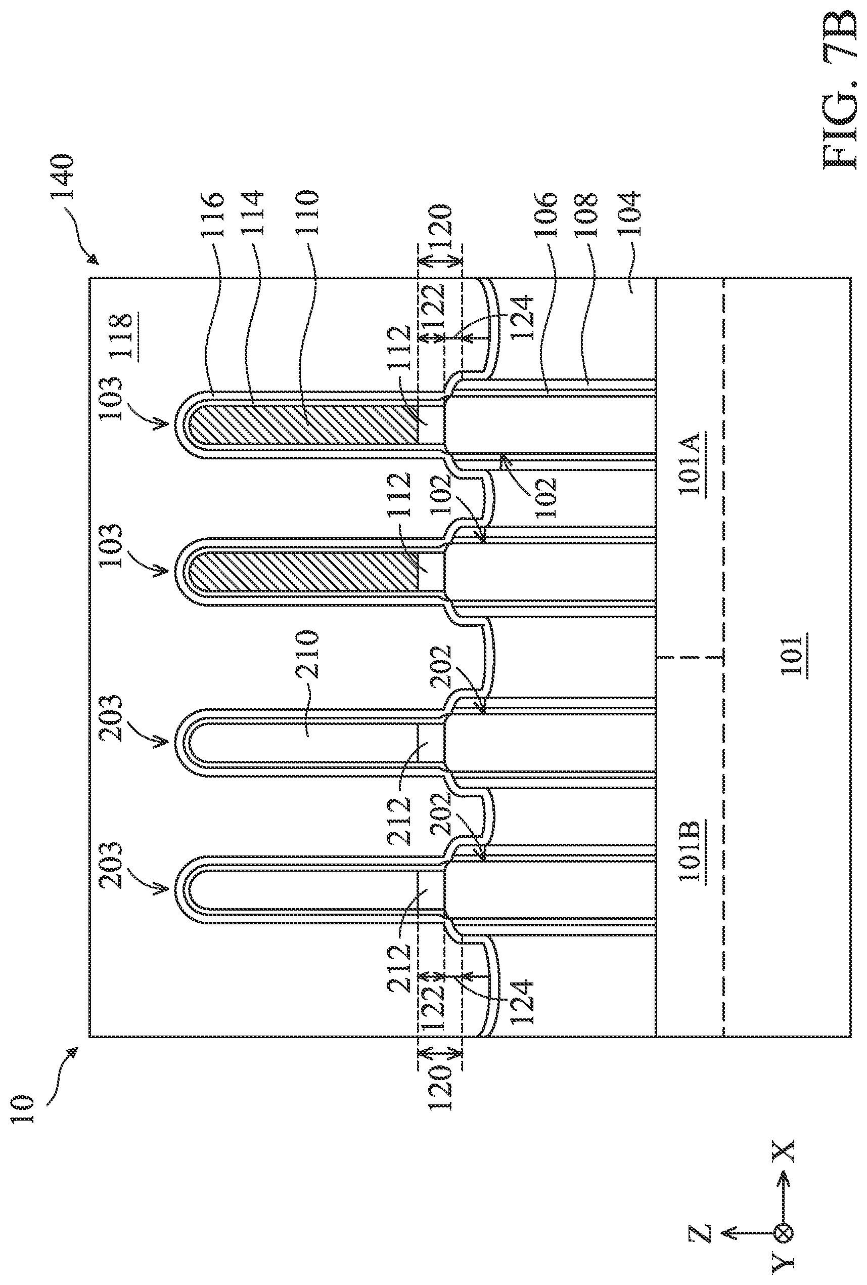 Patent US12324232 Figure 8 – Liner structures
