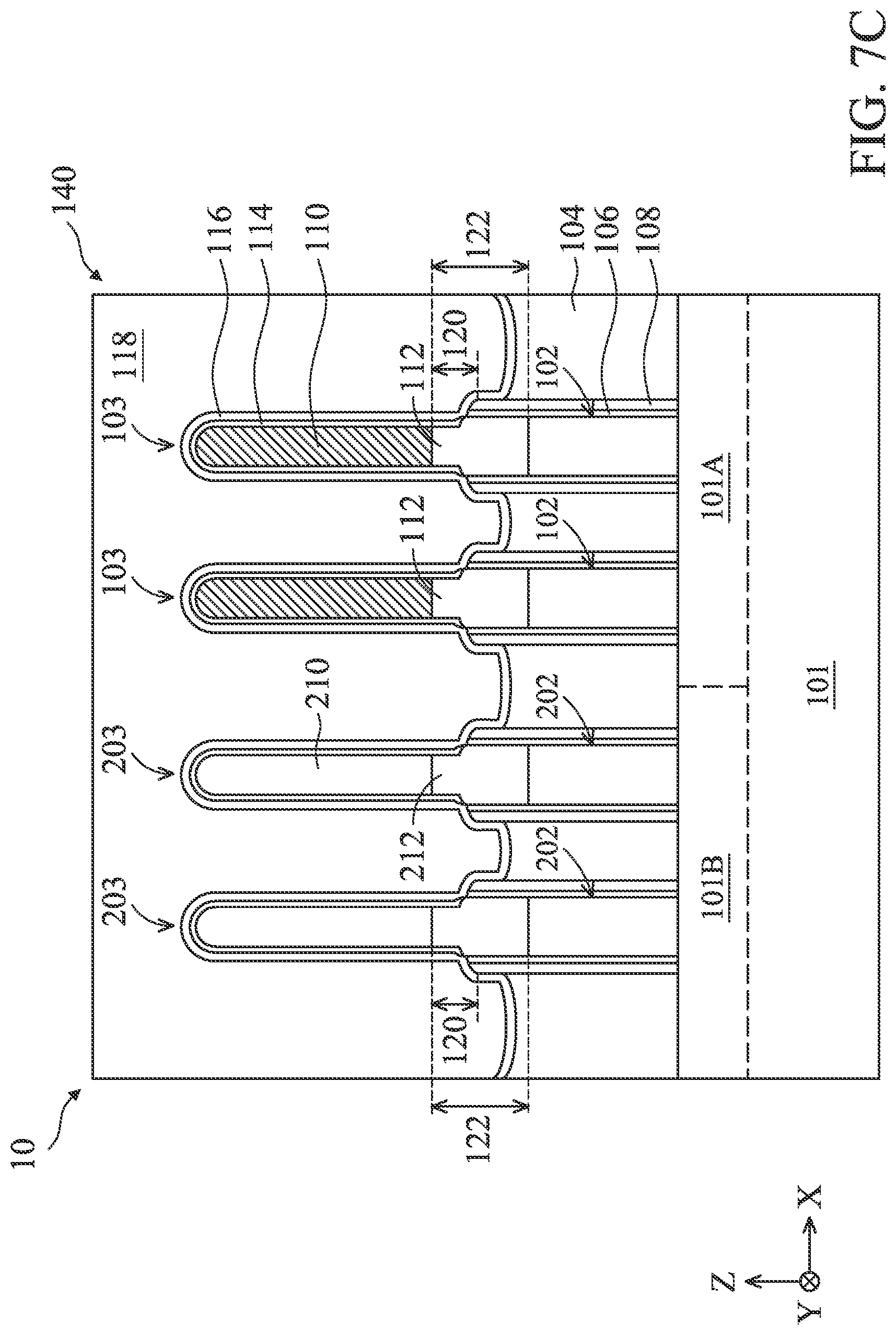 Patent US12324232 Figure 9 – Liner structures