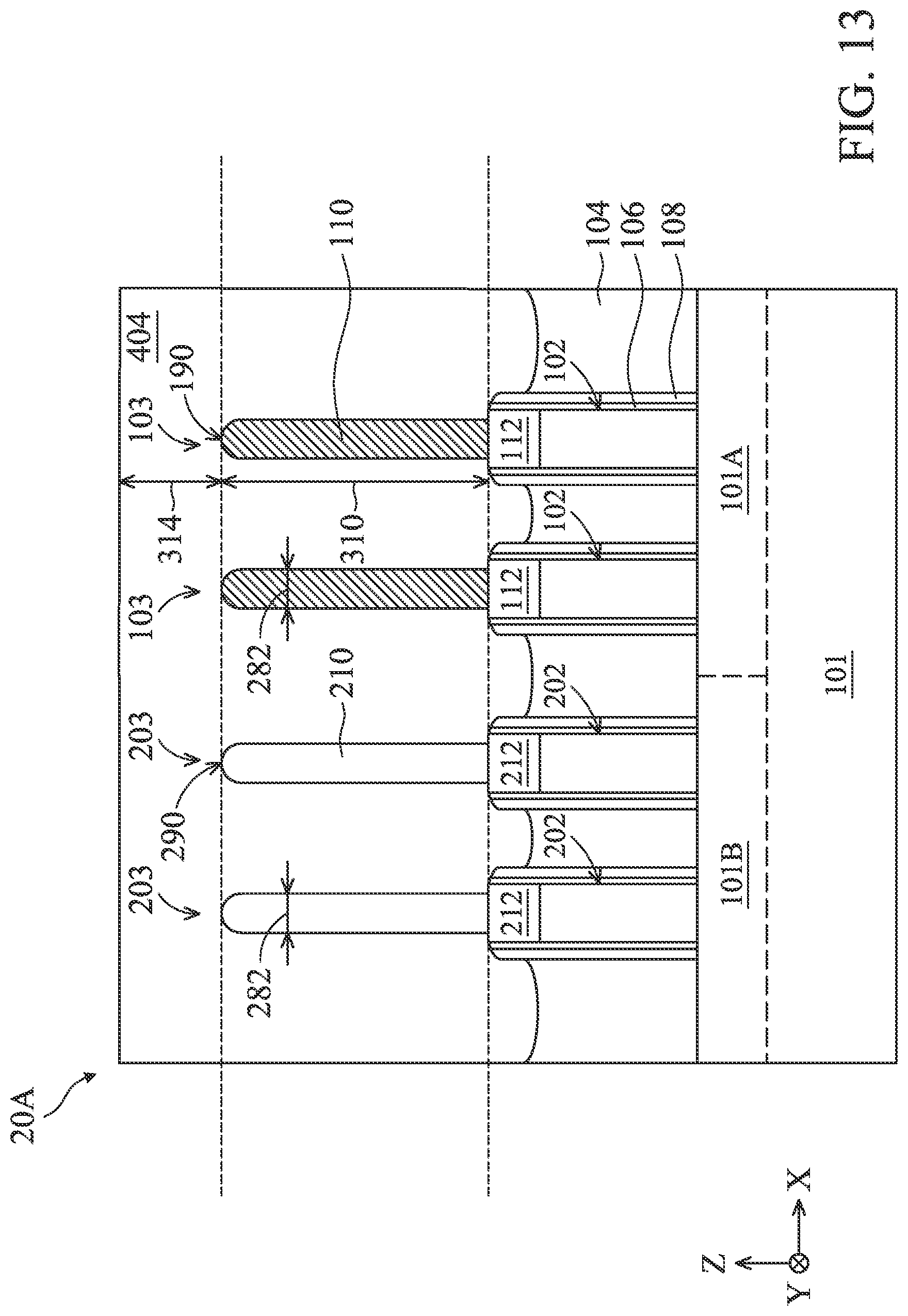 Patent US12324232 Figure 16 – Liner structures